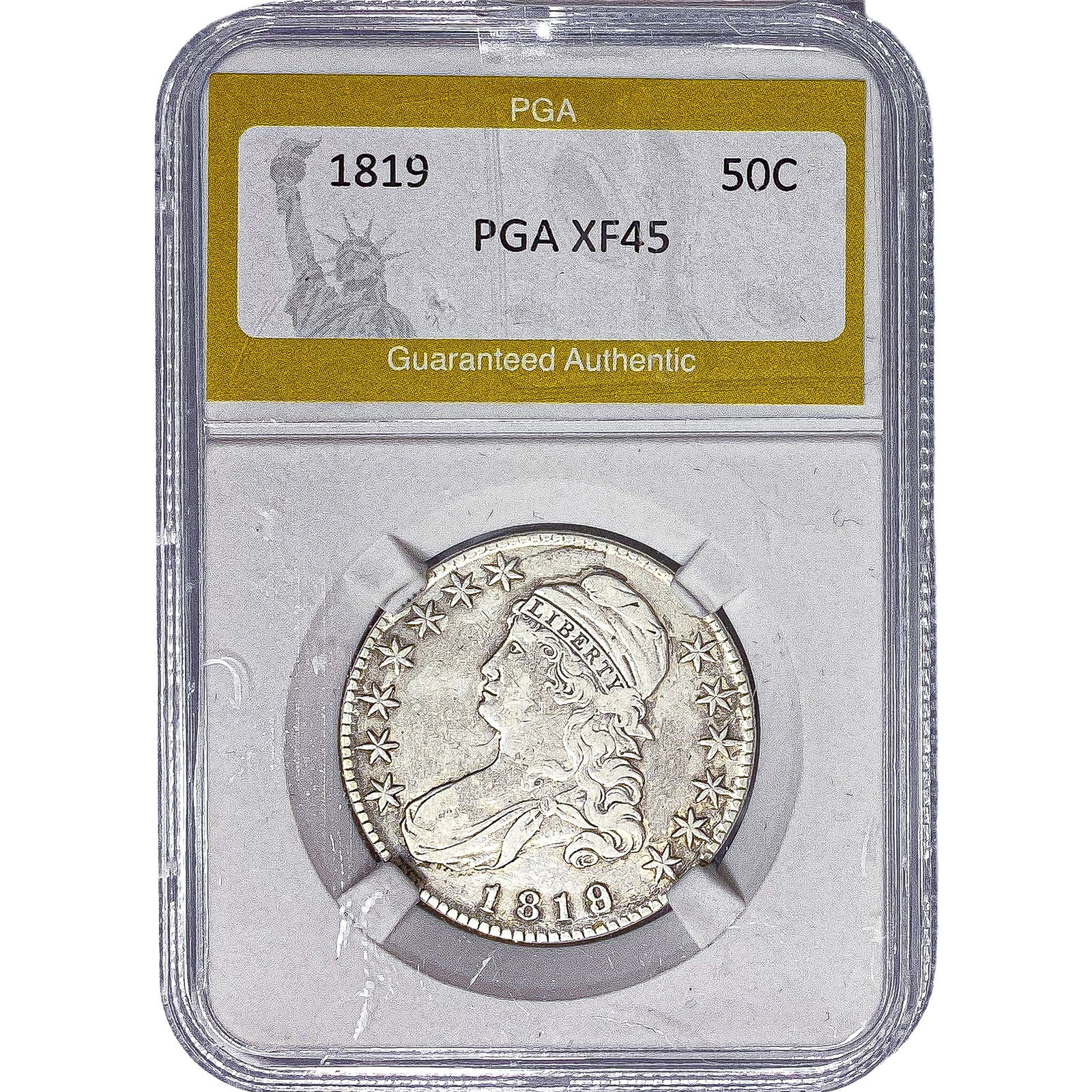 1819 Capped Bust Half Dollar PGA XF45 (1 of 2)