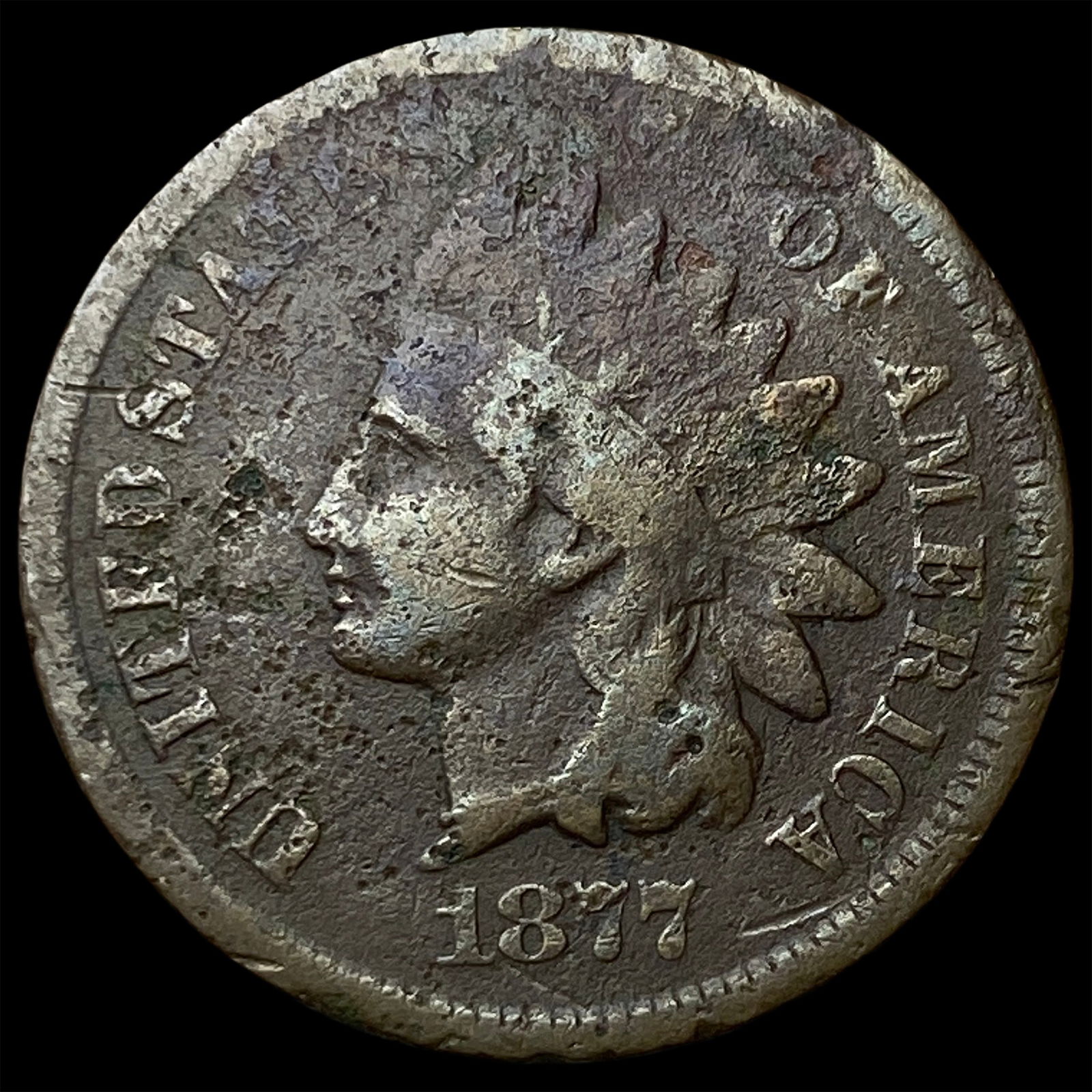 1877 Indian Head Cent HIGH GRADE (1 of 2)