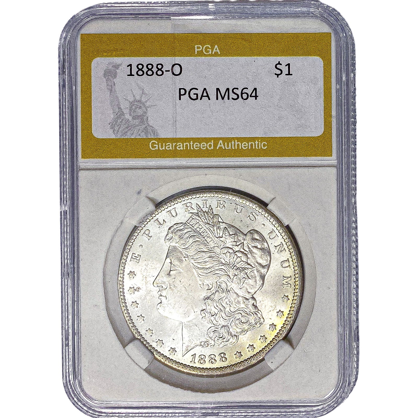 1888-O Morgan Silver Dollar PGA MS64: 1888-O Morgan Silver Dollar PGA MS64