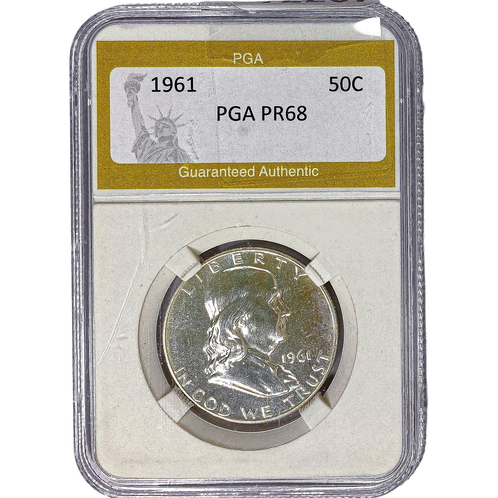 1961 Franklin Half Dollar PGA PR68 (1 of 2)