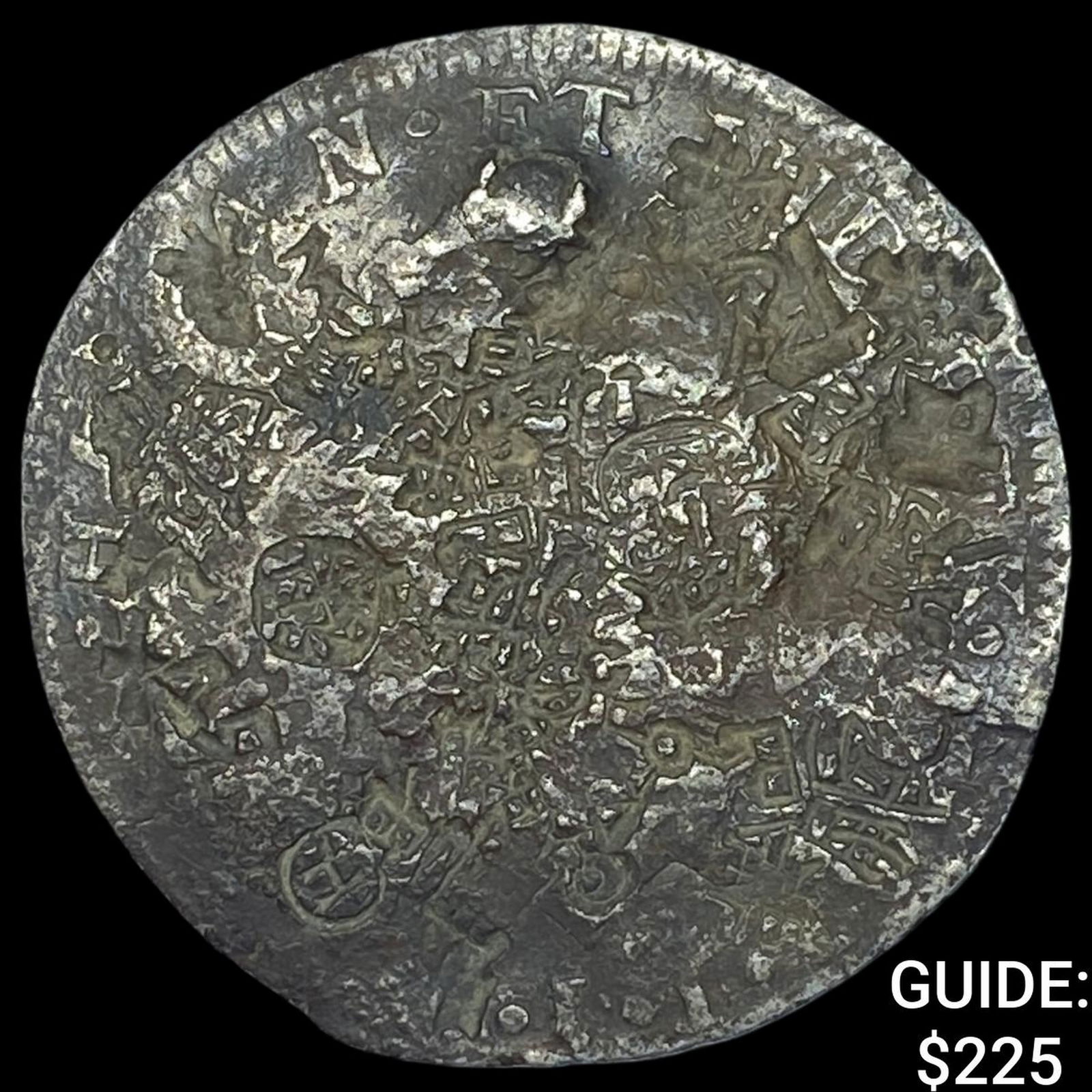 Colonial Spain Silver 8 Reales Chopmarks NEARLY UNCIRCULATED (1 of 2)