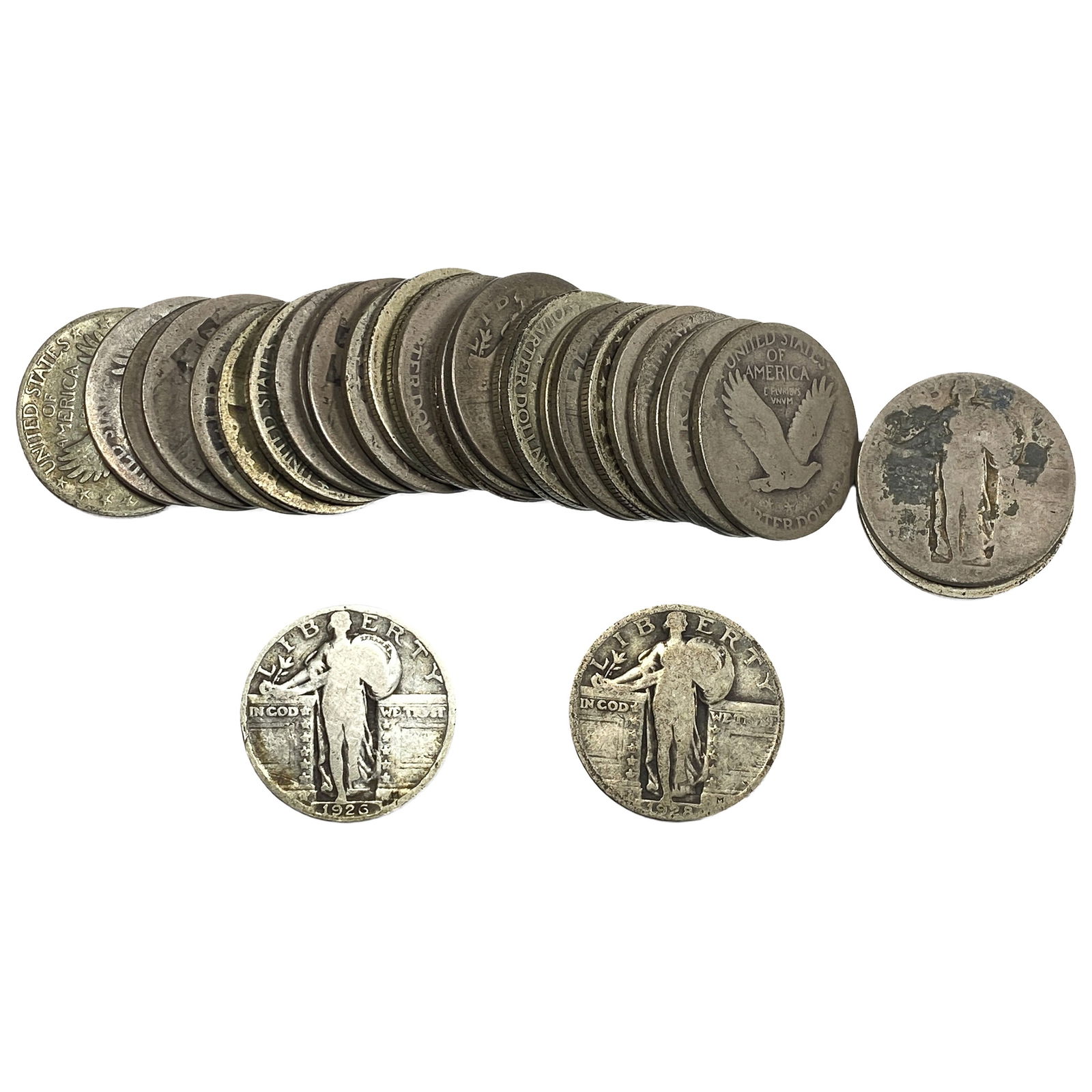 Roll of 40 Silver 25C Standing Liberty: Roll of 40 Silver 25C Standing Liberty