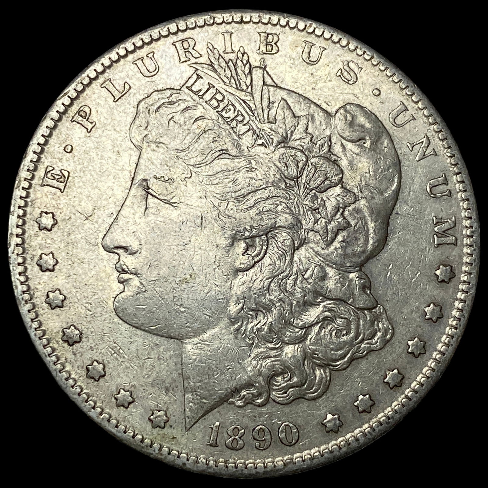 1890-S Silver Morgan Dollar NEARLY UNCIRCULATED: 1890-S Silver Morgan Dollar NEARLY UNCIRCULATED