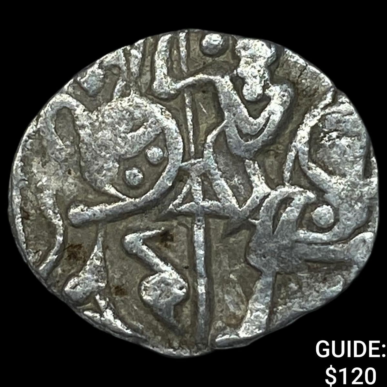 India Rajput 700-1000 Silver Jital NEARLY UNCIRCULATED: India Rajput 700-1000 Silver Jital NEARLY UNCIRCULATED