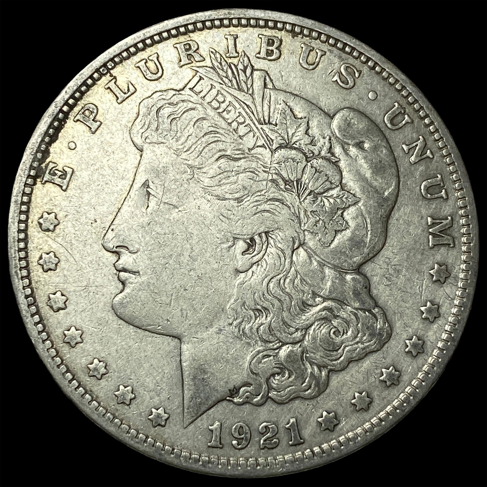 1921-S Silver Morgan Dollar NEARLY UNCIRCULATED (1 of 2)
