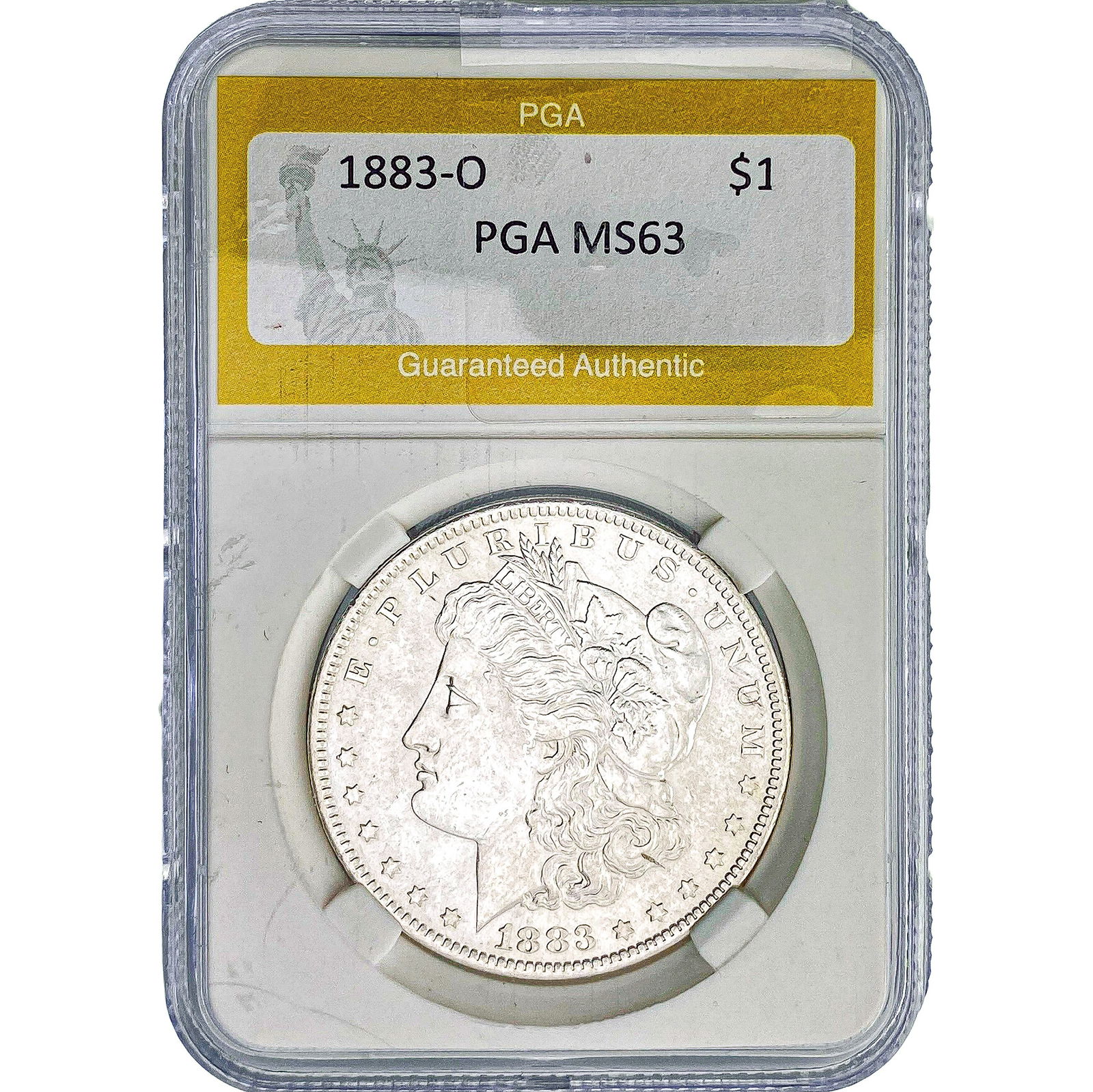 1883-O Morgan Silver Dollar PGA MS63: 1883-O Morgan Silver Dollar PGA MS63
