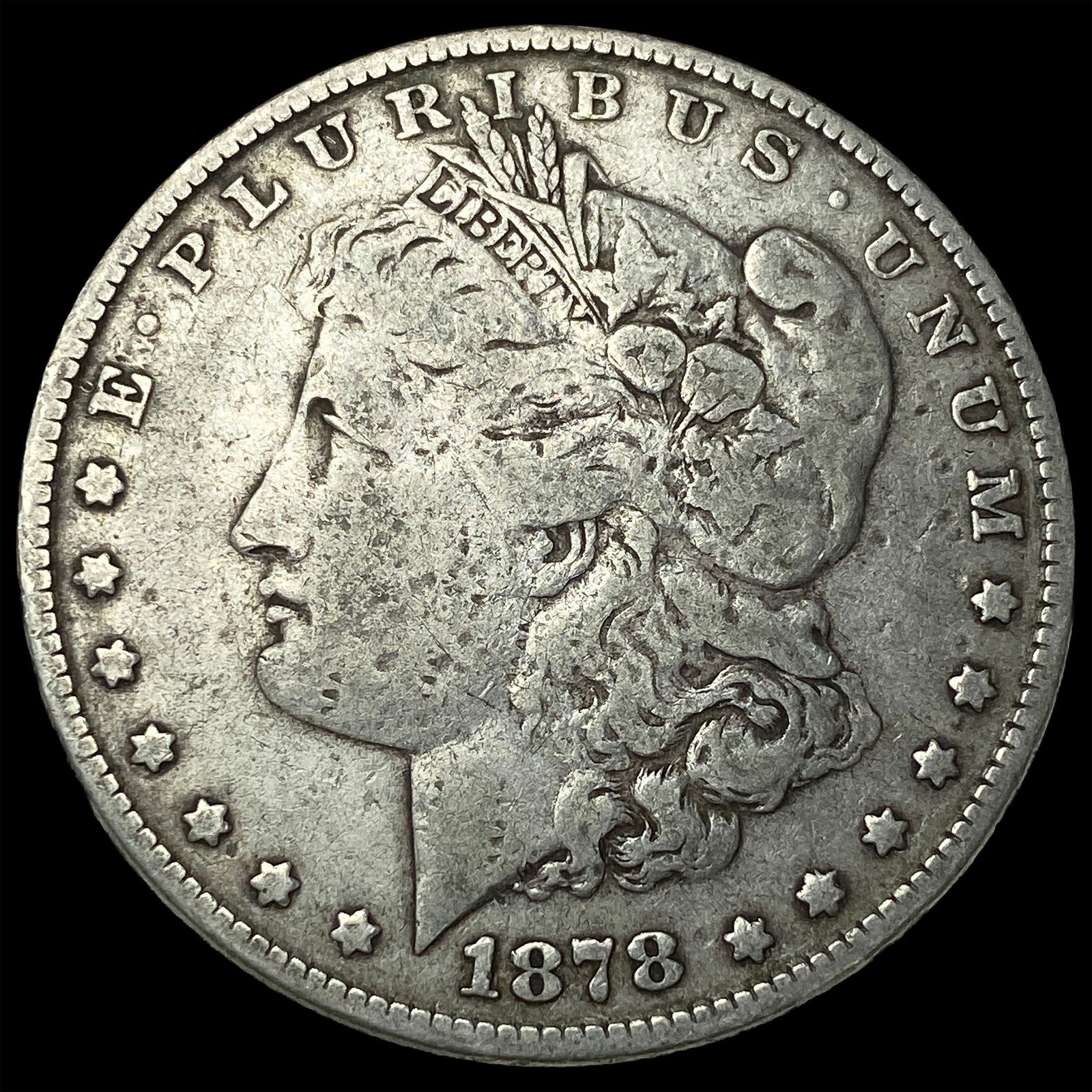 1878 Silver Morgan Dollar LIGHTLY CIRCULATED: 1878 Silver Morgan Dollar LIGHTLY CIRCULATED