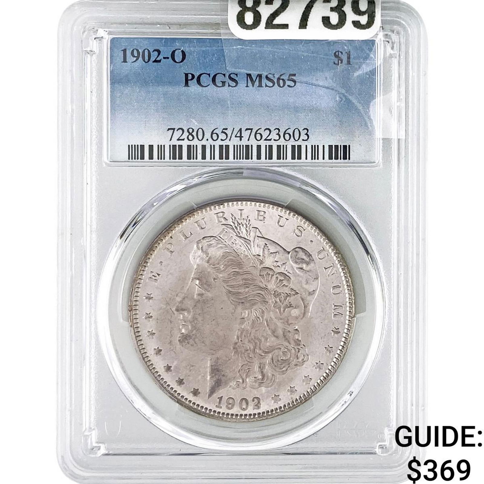 1902-O Morgan Silver Dollar PCGS MS65: 1902-O Morgan Silver Dollar PCGS MS65