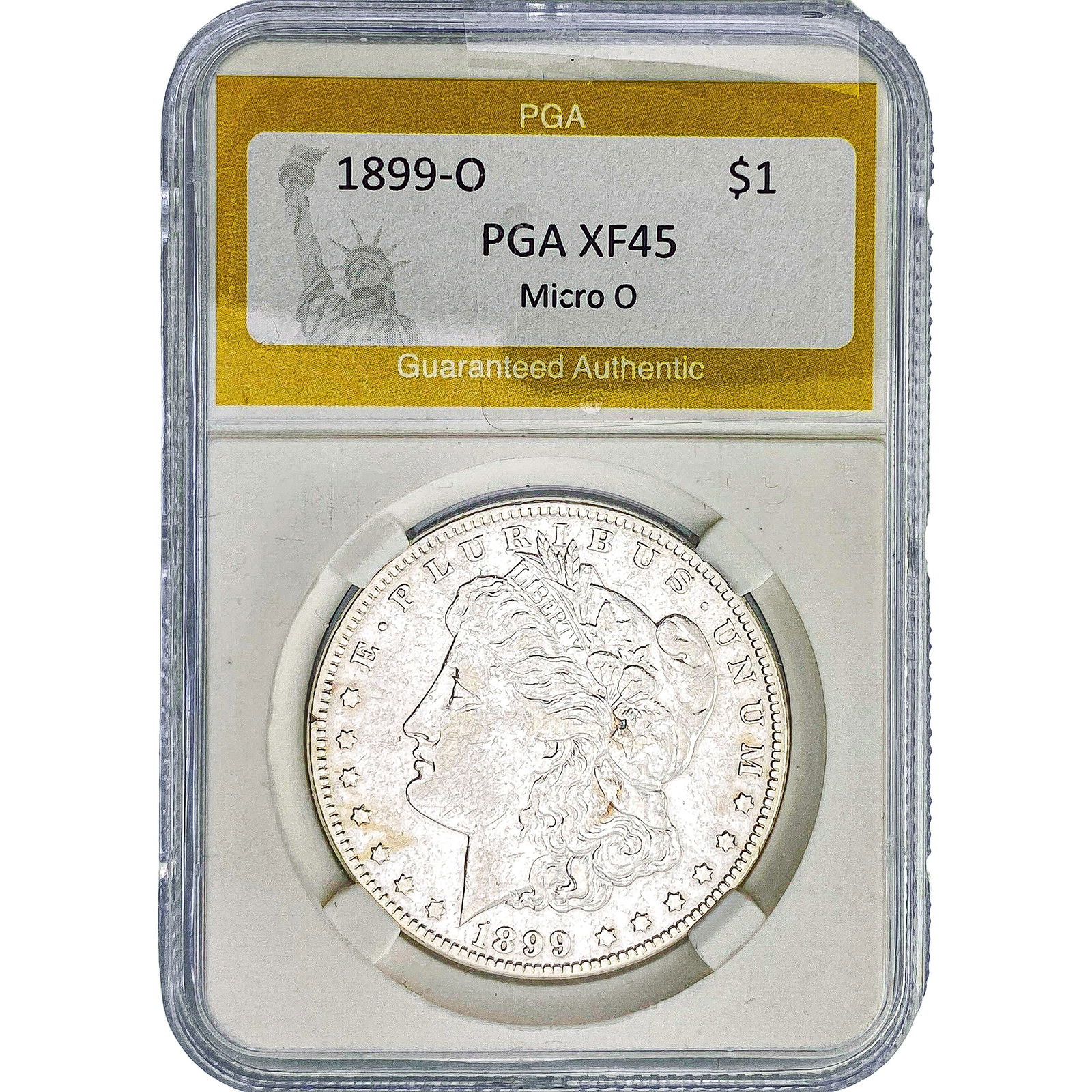 1899-O Morgan Silver Dollar PGA XF45 Micro O: 1899-O Morgan Silver Dollar PGA XF45 Micro O