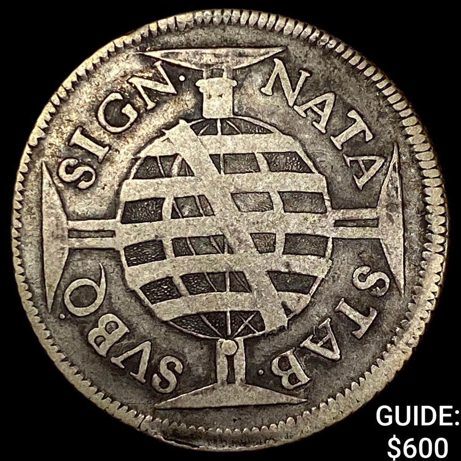 1695 Brazil Silver 640 Reis: 1695 Brazil Silver 640 Reis