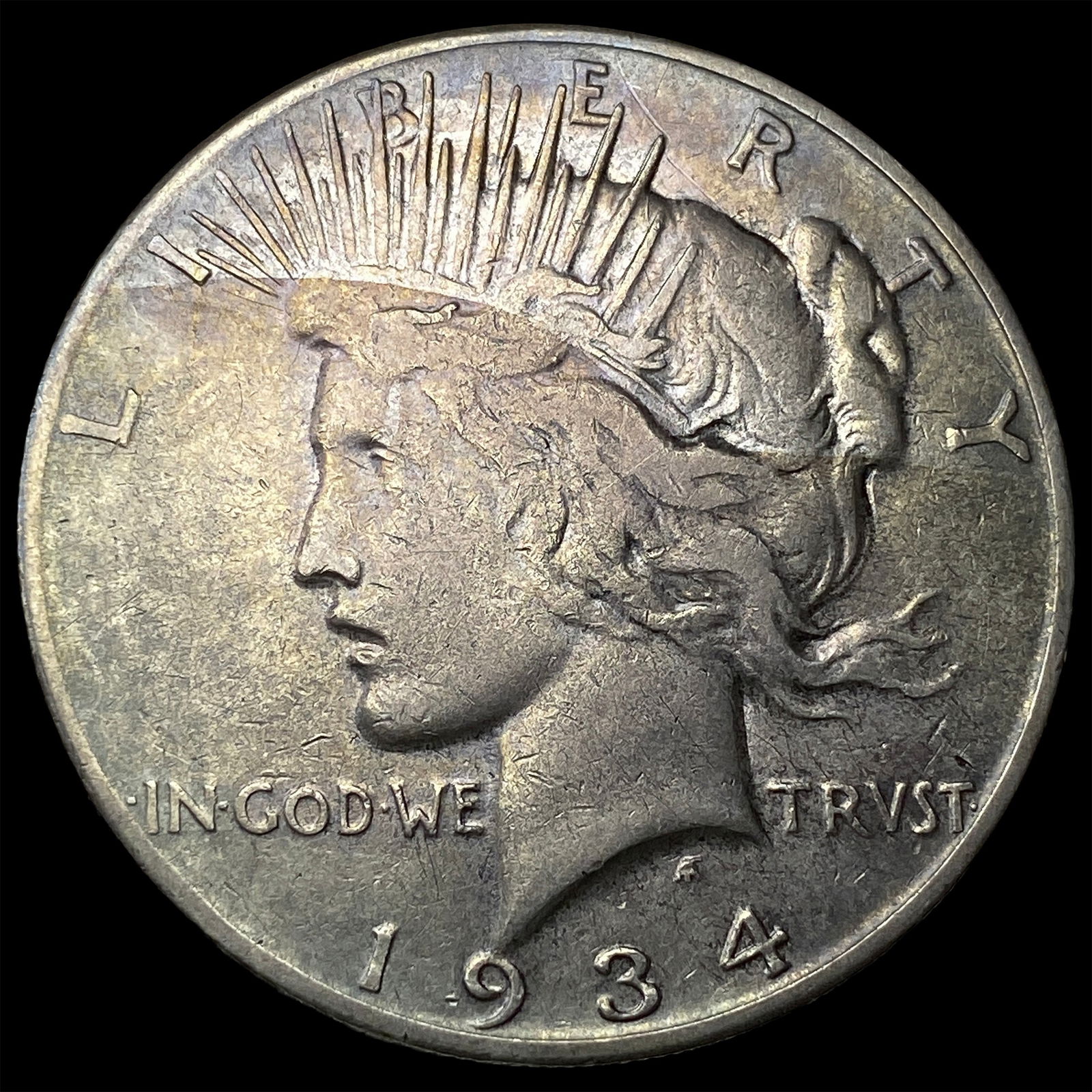 1934-S Silver Peace Dollar LIGHTLY CIRCULATED: 1934-S Silver Peace Dollar LIGHTLY CIRCULATED