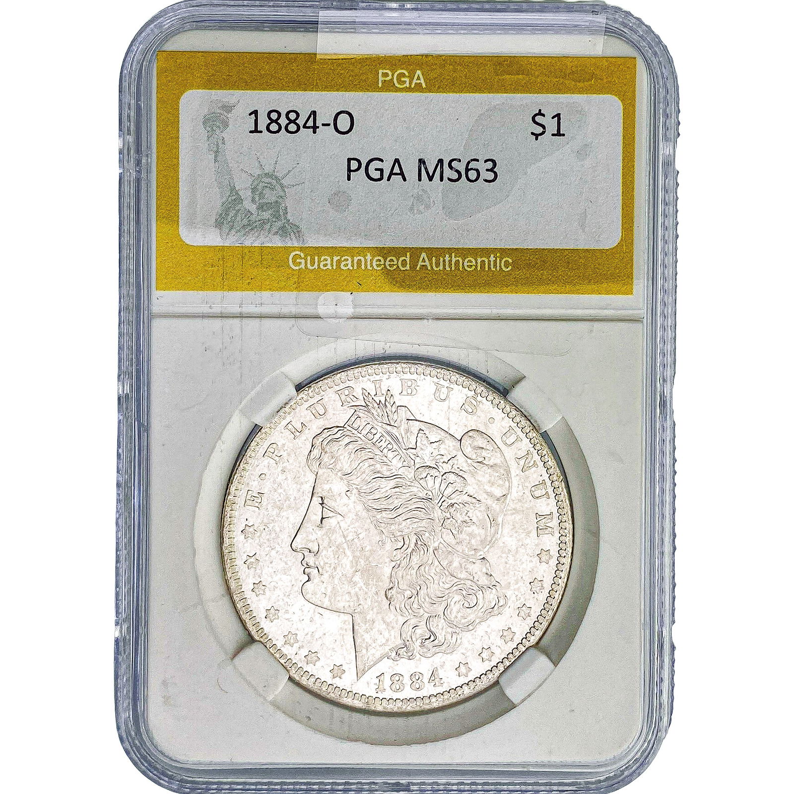 1884-O Morgan Silver Dollar PGA MS63: 1884-O Morgan Silver Dollar PGA MS63