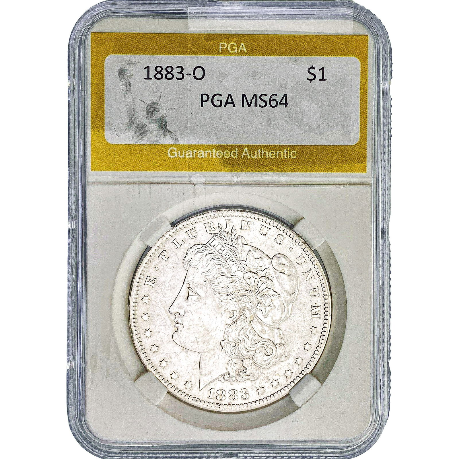 1883-O Morgan Silver Dollar PGA MS64: 1883-O Morgan Silver Dollar PGA MS64