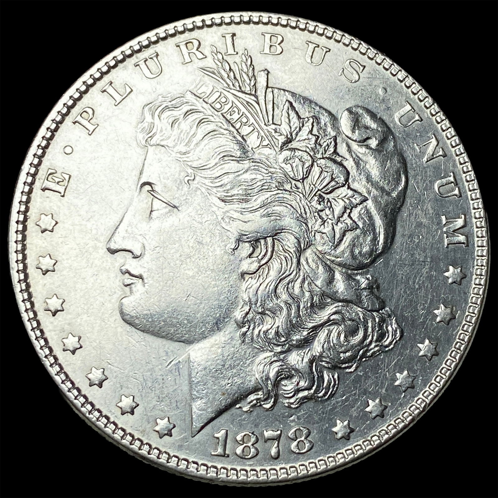 1878 Silver Morgan Dollar CLOSELY UNCIRCULATED: 1878 Silver Morgan Dollar CLOSELY UNCIRCULATED