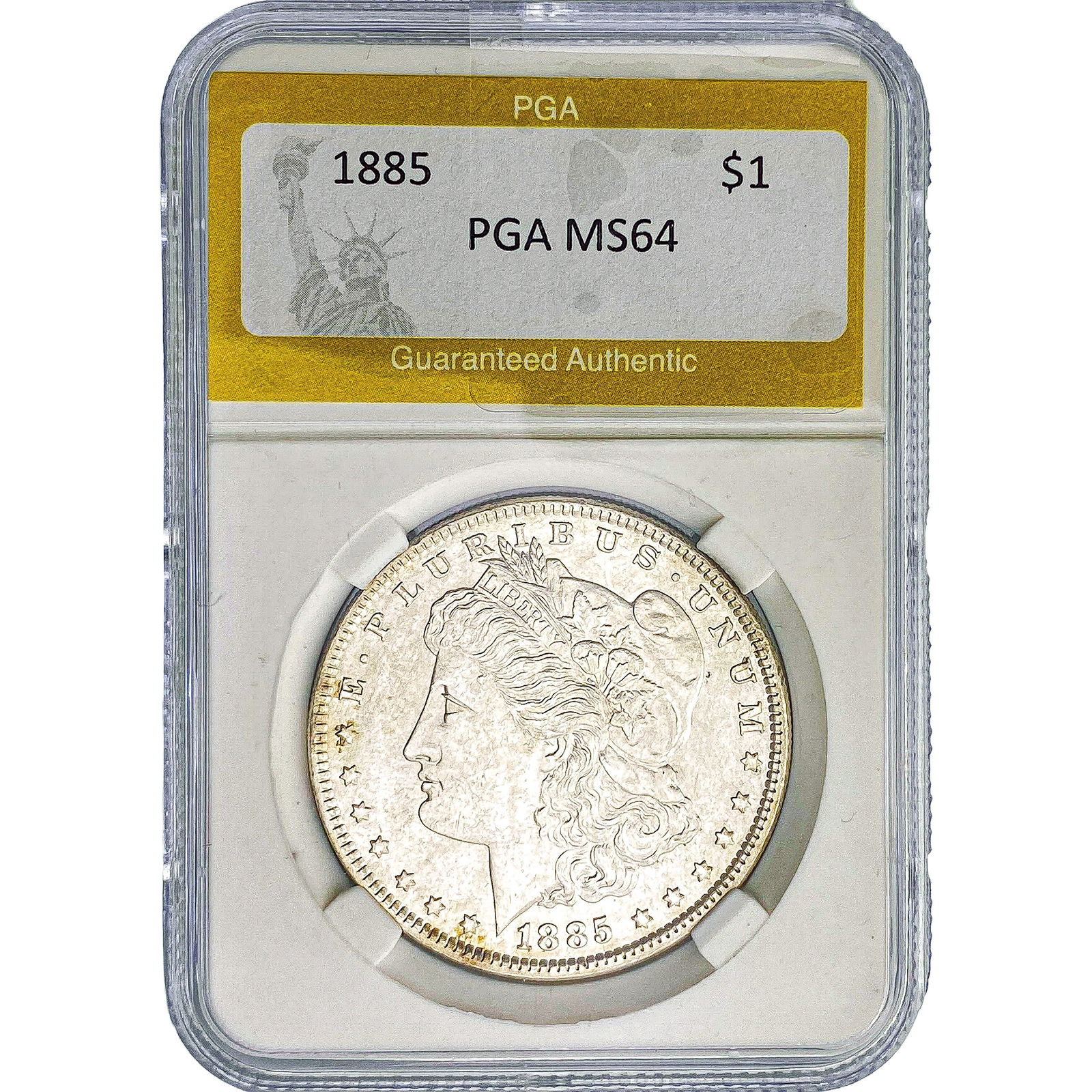 1885 Morgan Silver Dollar PGA MS64: 1885 Morgan Silver Dollar PGA MS64