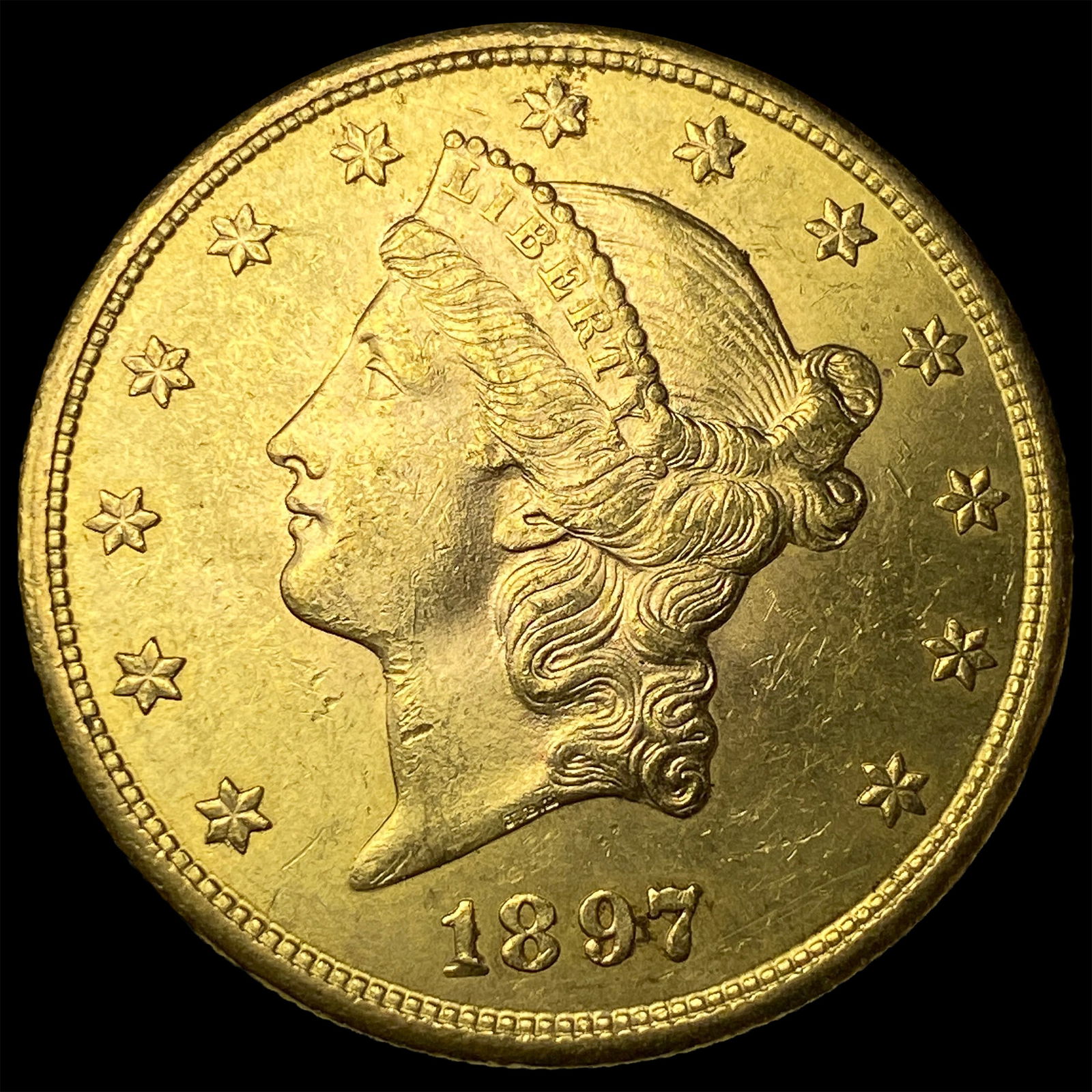 1897-S Gold $20 Double Eagle UNCIRCULATED (1 of 2)