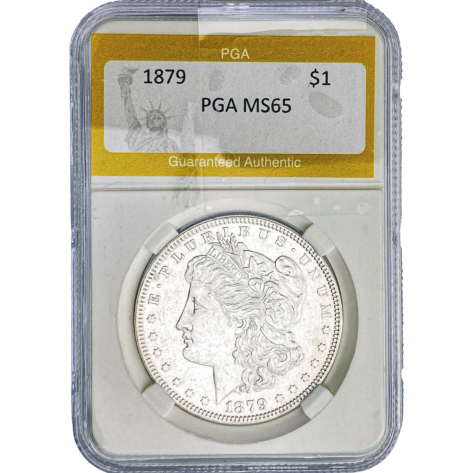 1879 Morgan Silver Dollar PGA MS65: 1879 Morgan Silver Dollar PGA MS65
