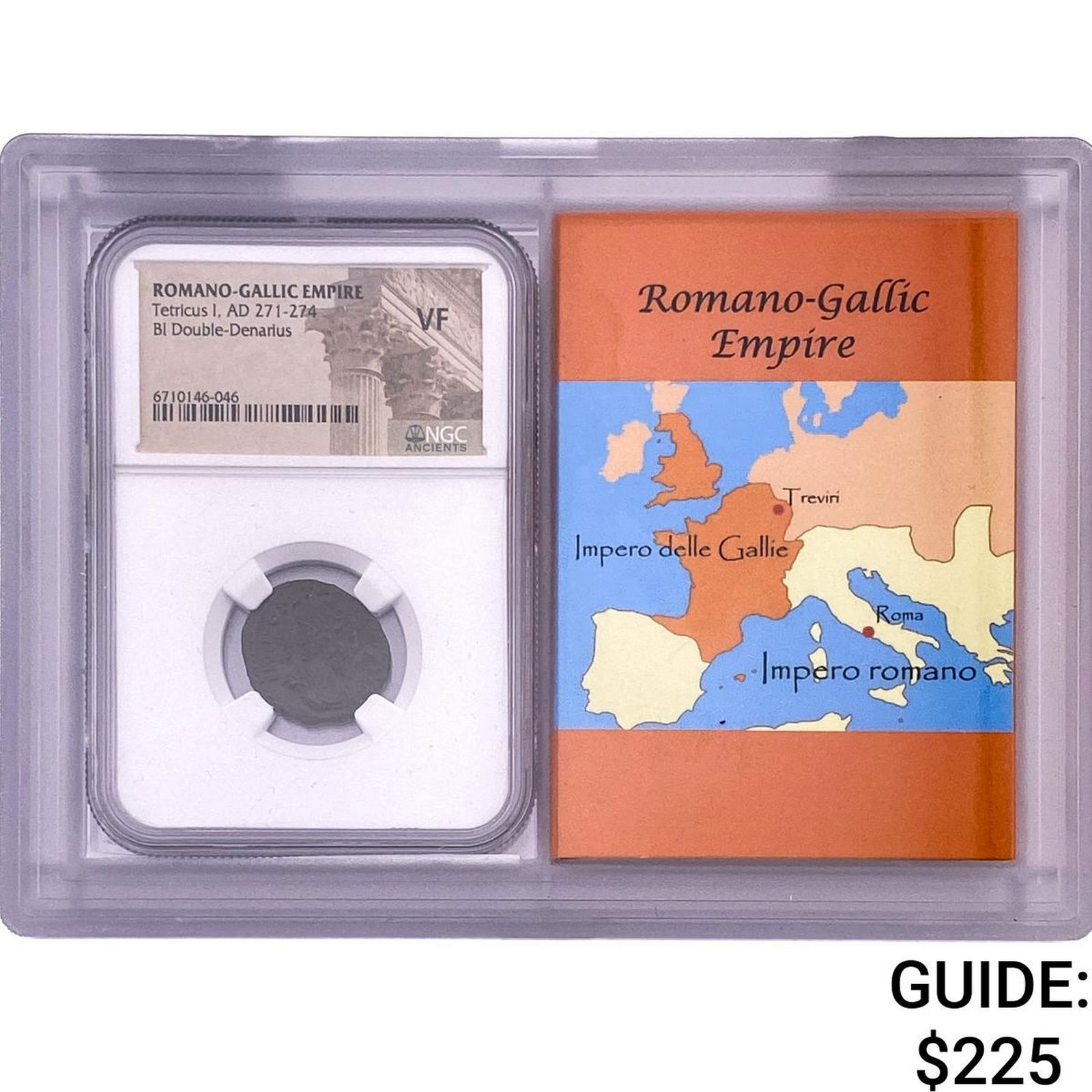 Romano-Gallic Tetricus I 271-271 BI Dbl-Denarius NGC VF: Romano-Gallic Tetricus I 271-271 BI Dbl-Denarius NGC VF