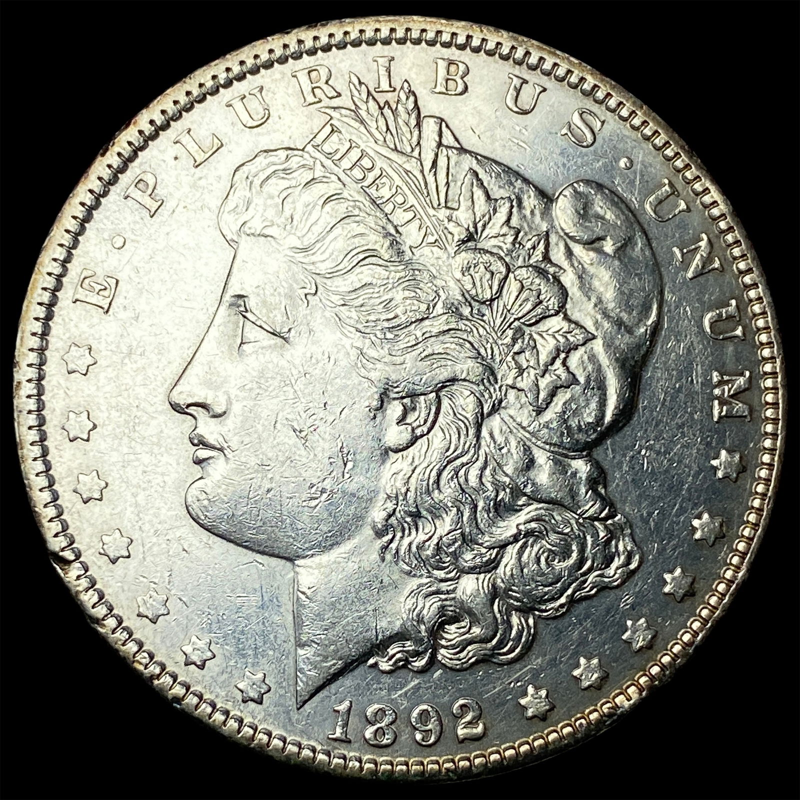 1892-S Silver Morgan Dollar CLOSELY UNCIRCULATED (1 of 2)