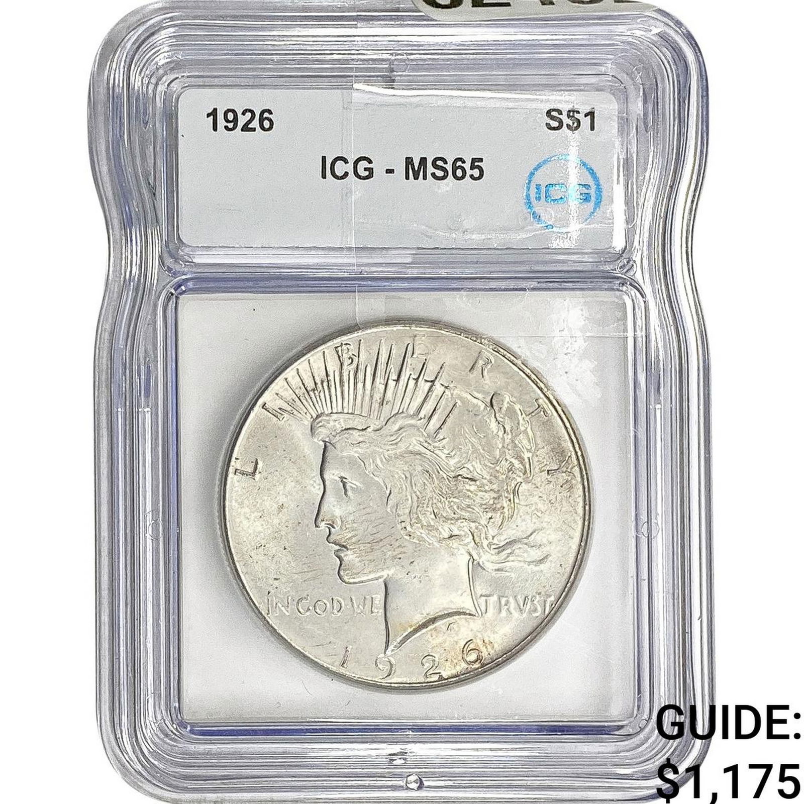 1926 Silver Peace Dollar ICG MS65 (1 of 2)