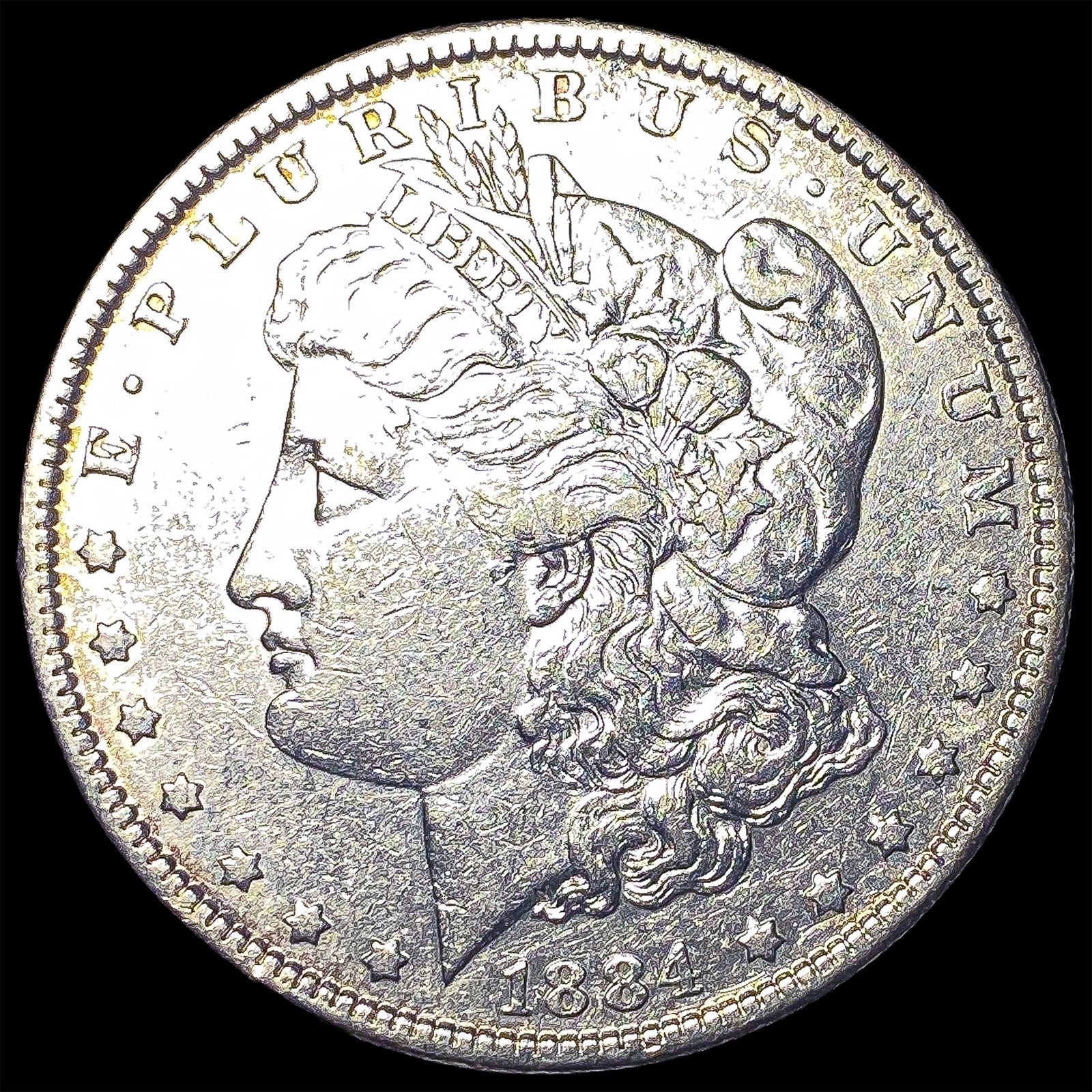1884 Silver Morgan Dollar CLOSELY UNCIRCULATED: 1884 Silver Morgan Dollar CLOSELY UNCIRCULATED