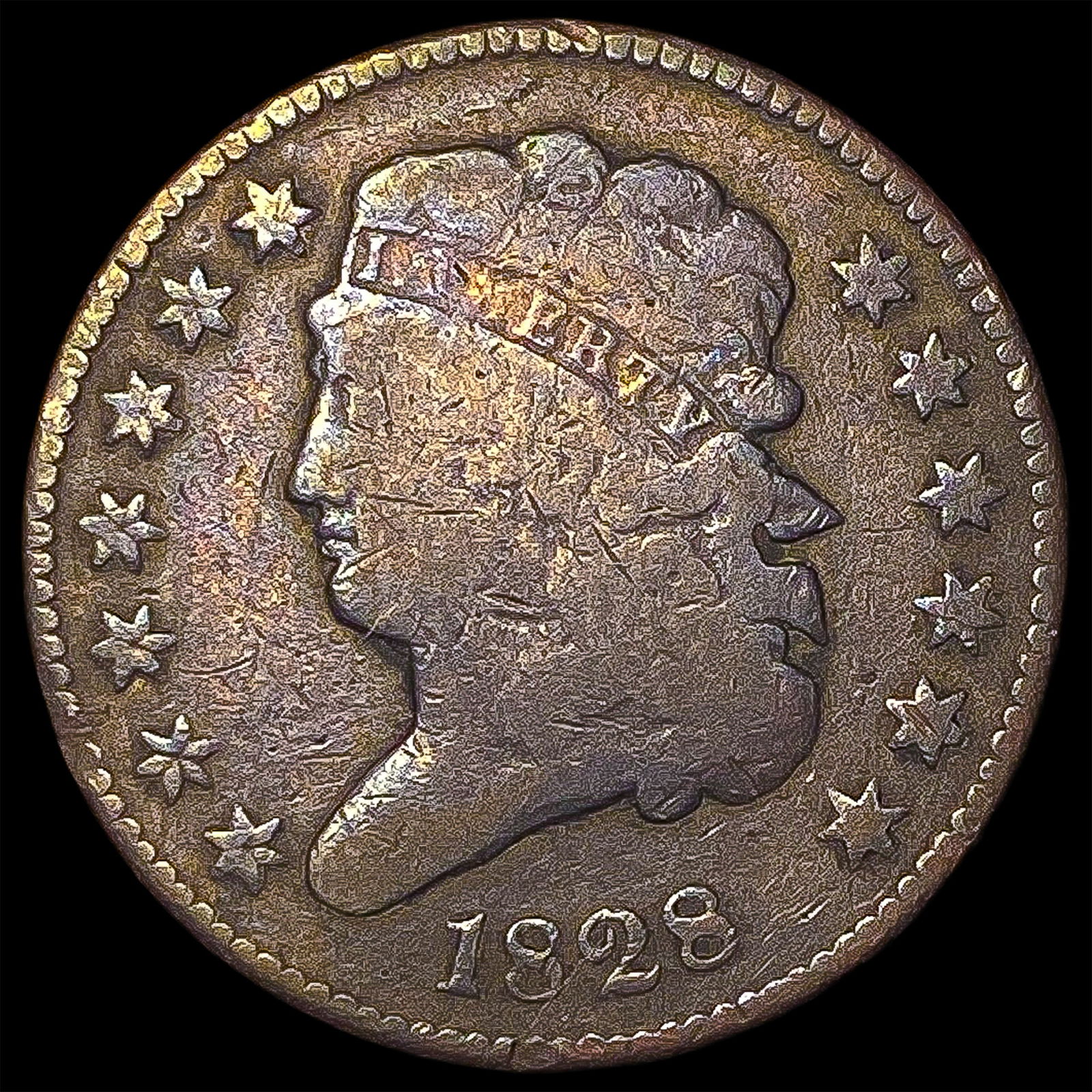 1828 Classic Head Half Cent NICELY CIRCULATED (1 of 2)