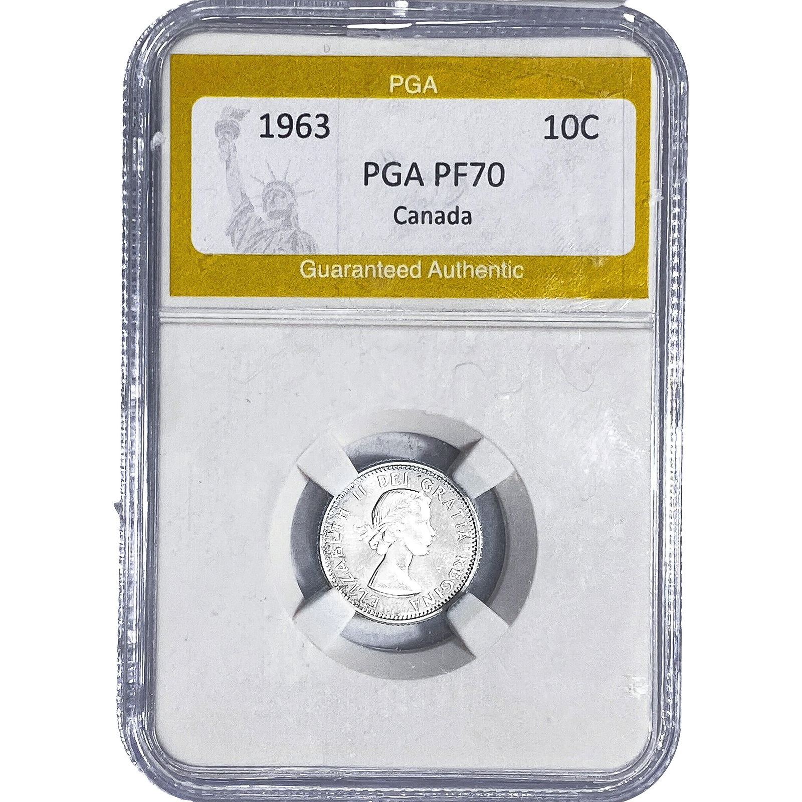 1963 Canada Silver 10 Cents PGA PF70 (1 of 2)