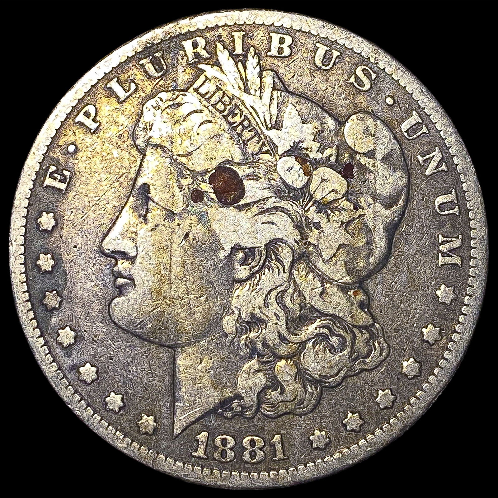 1881 Silver Morgan Dollar LIGHTLY CIRCULATED: 1881 Silver Morgan Dollar LIGHTLY CIRCULATED
