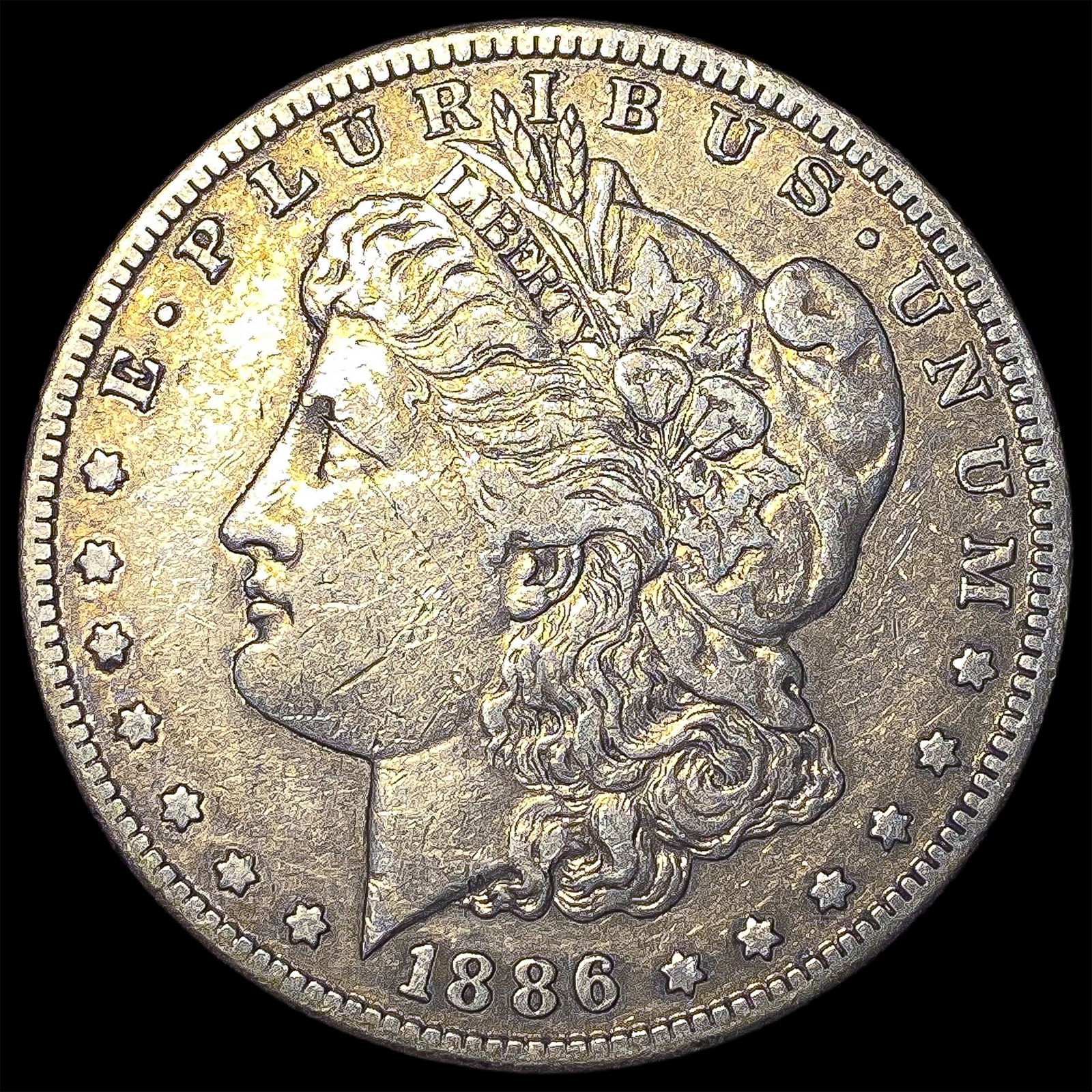 1886-S Silver Morgan Dollar NEARLY UNCIRCULATED: 1886-S Silver Morgan Dollar NEARLY UNCIRCULATED