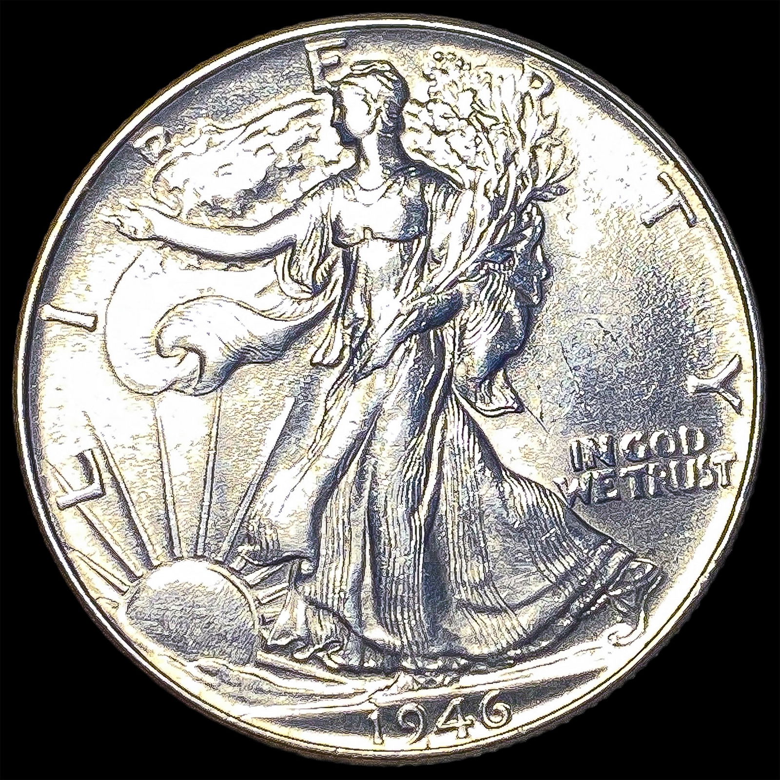 1946 Silver Half Dollar (Walking Liberty) UNCIRCULATED: 1946 Silver Half Dollar (Walking Liberty) UNCIRCULATED