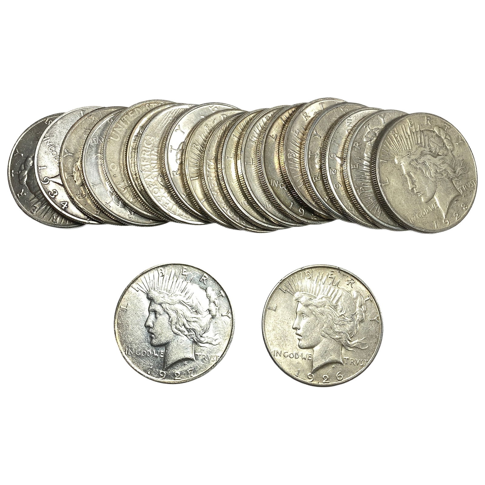 Roll of 20 Silver Peace $1: Roll of 20 Silver Peace $1