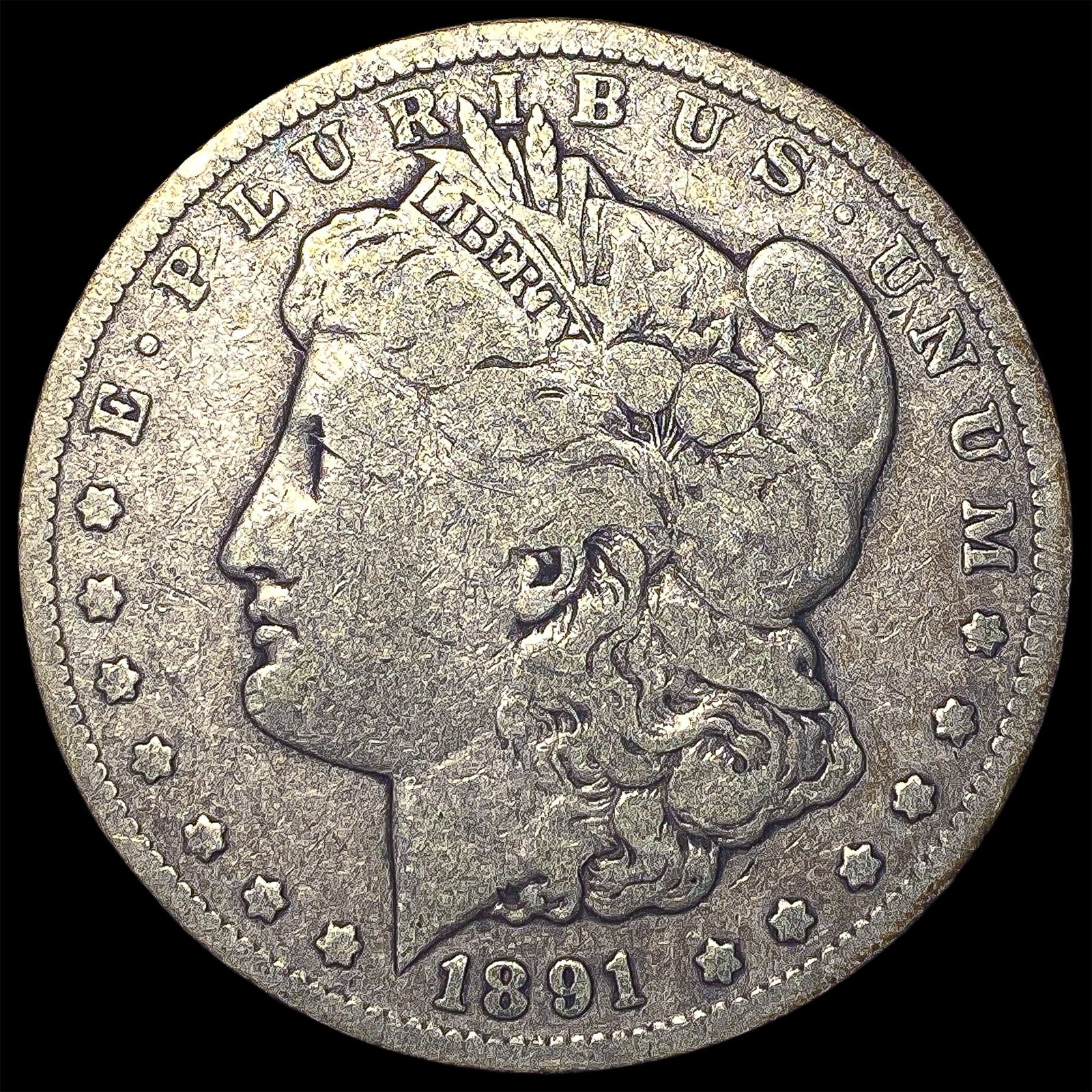 1891-CC Silver Morgan Dollar NICELY CIRCULATED (1 of 2)