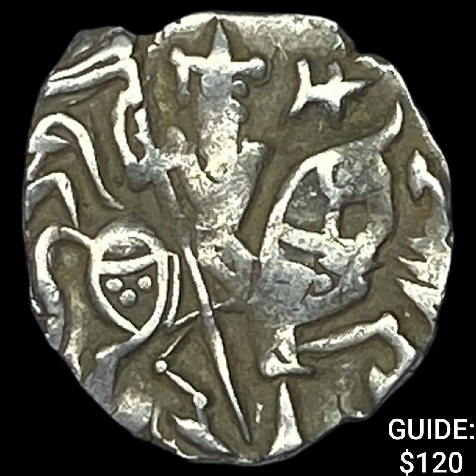 India Rajput 700-1000 Silver Jital NEARLY UNCIRCULATED: India Rajput 700-1000 Silver Jital NEARLY UNCIRCULATED