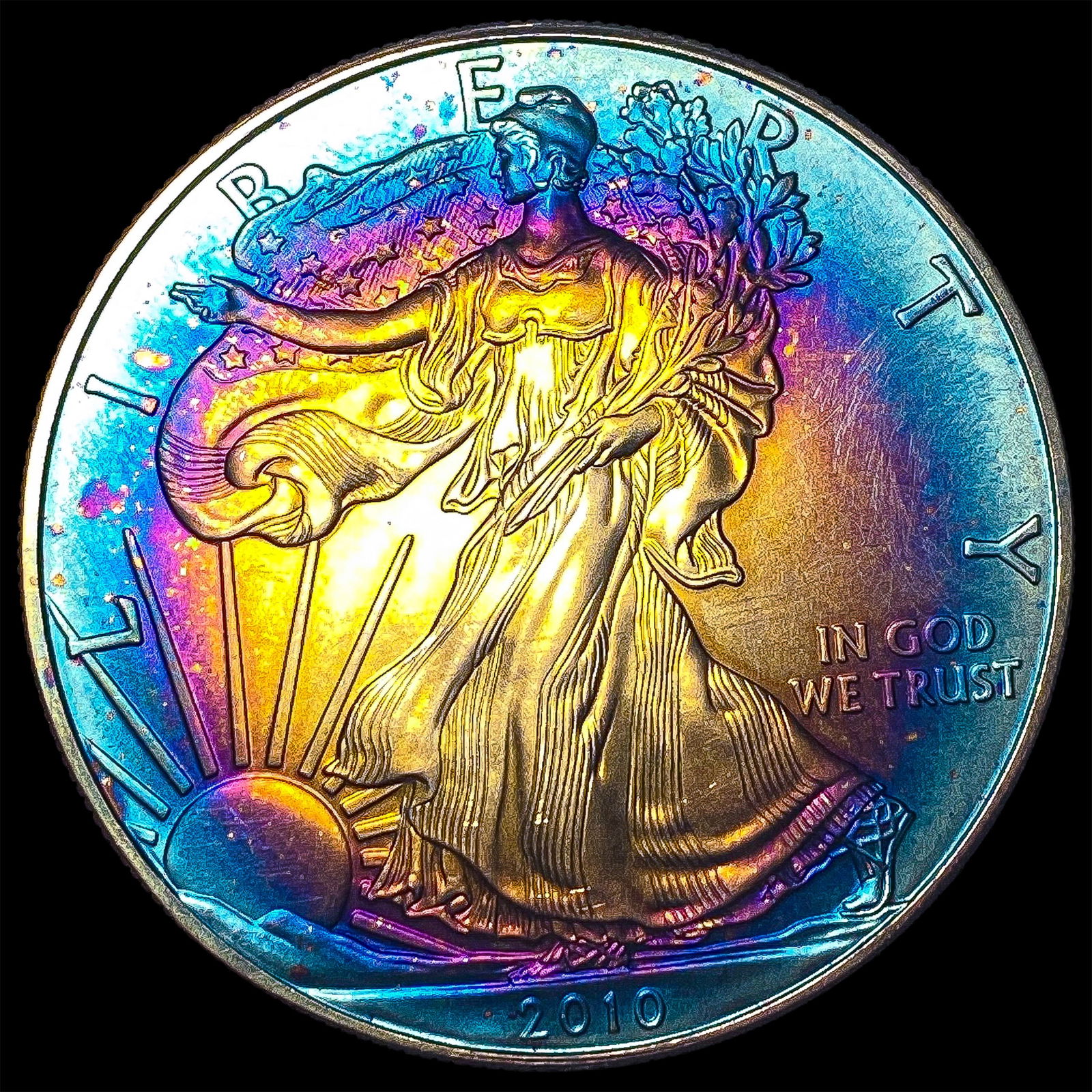 2010 1 oz Silver American Eagle $1 GEM BU (1 of 2)