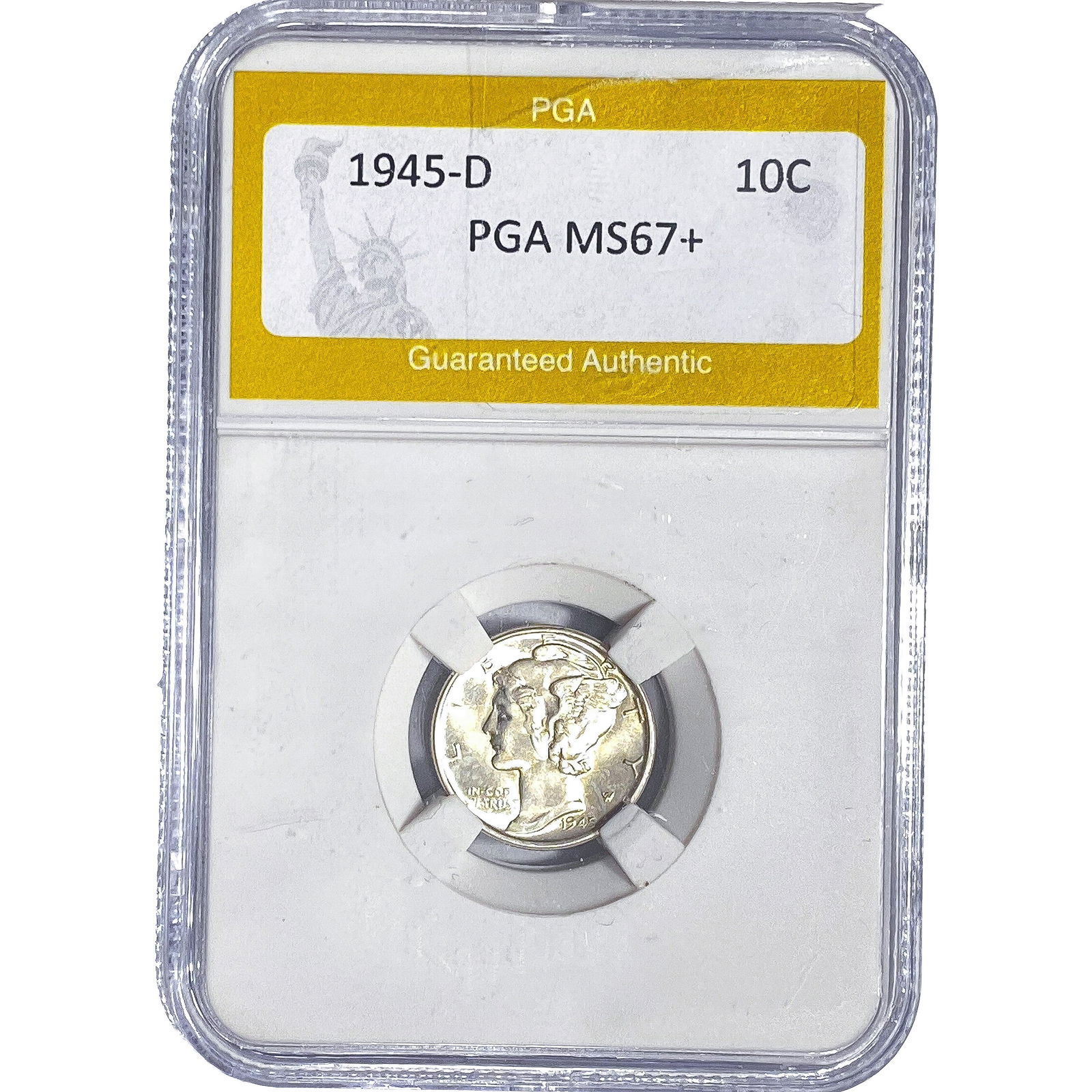 1945-D Mercury Silver Dime PGA MS67+ (1 of 2)