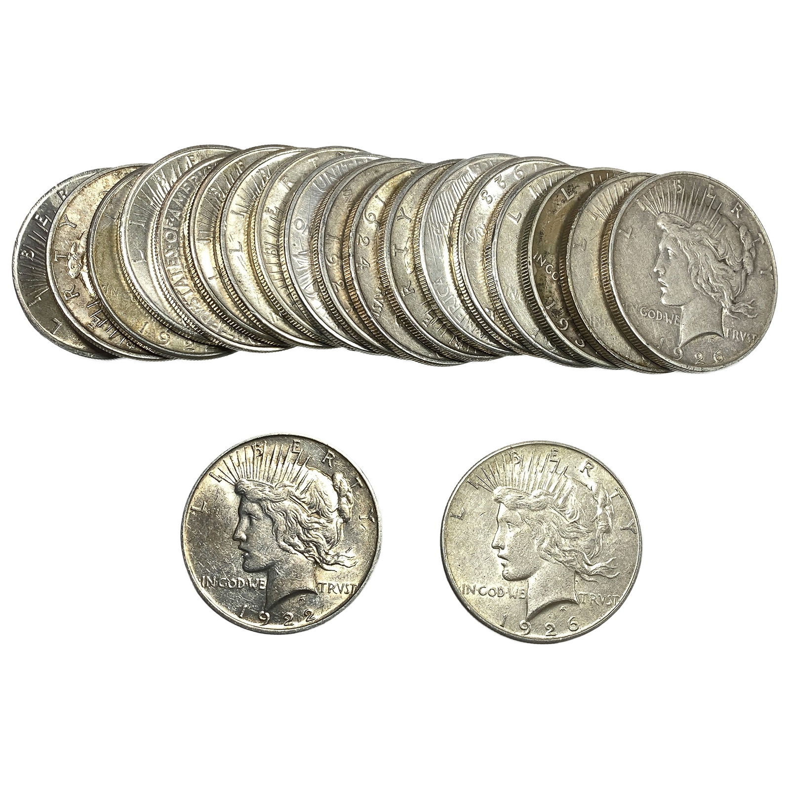 Roll of 20 Silver Peace $1: Roll of 20 Silver Peace $1