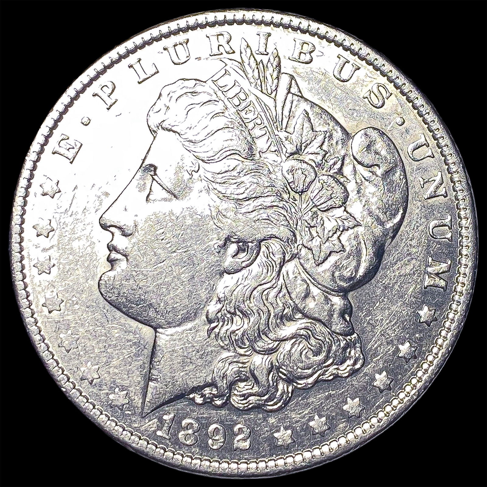 1892-S Silver Morgan Dollar CLOSELY UNCIRCULATED: 1892-S Silver Morgan Dollar CLOSELY UNCIRCULATED