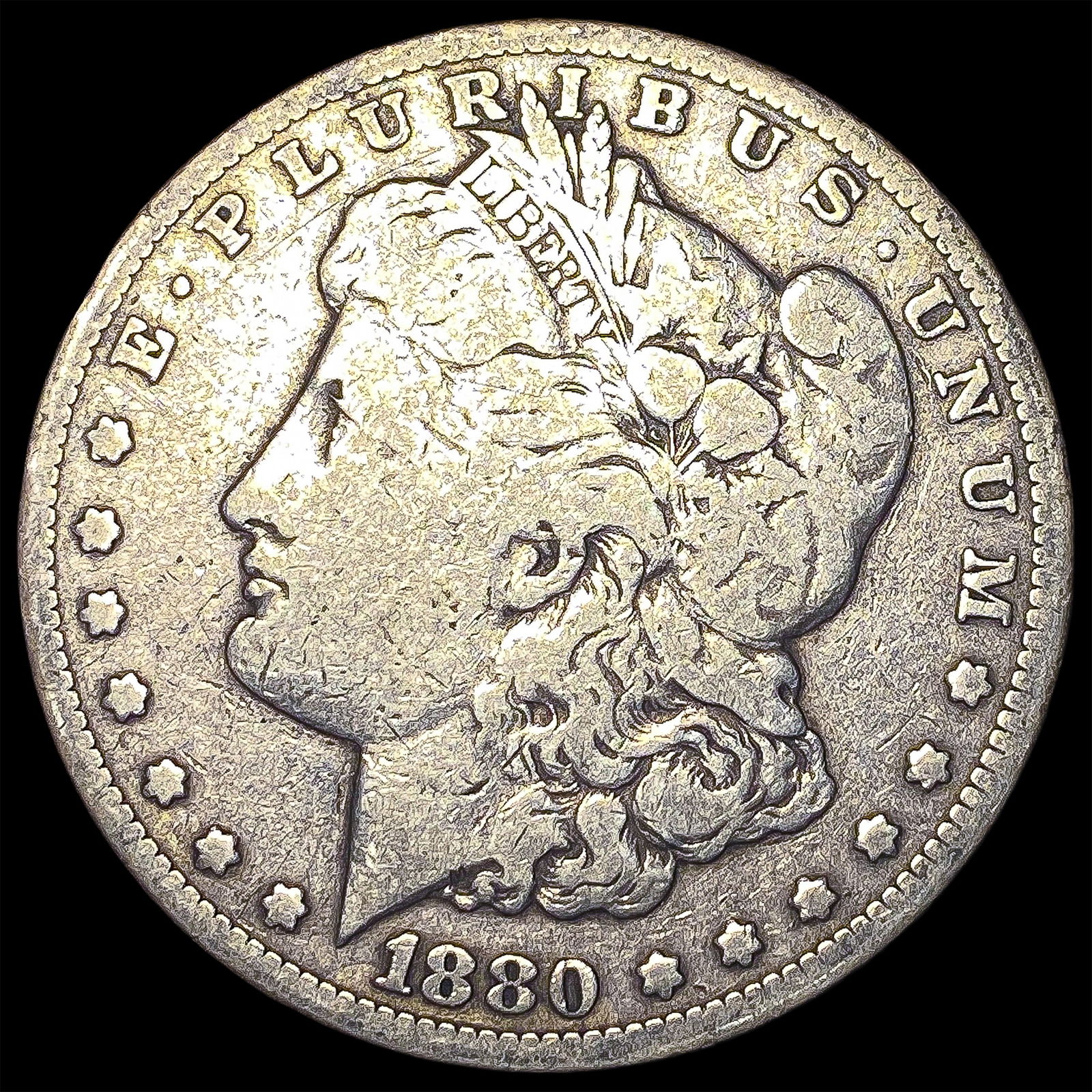 1880-CC Silver Morgan Dollar NICELY CIRCULATED: 1880-CC Silver Morgan Dollar NICELY CIRCULATED