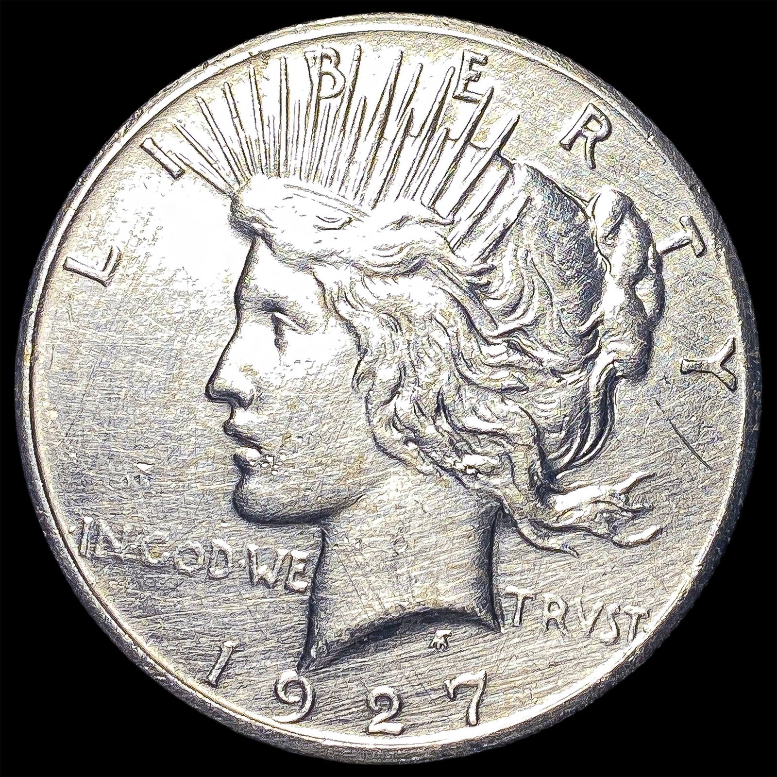 1927 Peace Silver Dollar CLOSELY UNCIRCULATED: 1927 Peace Silver Dollar CLOSELY UNCIRCULATED