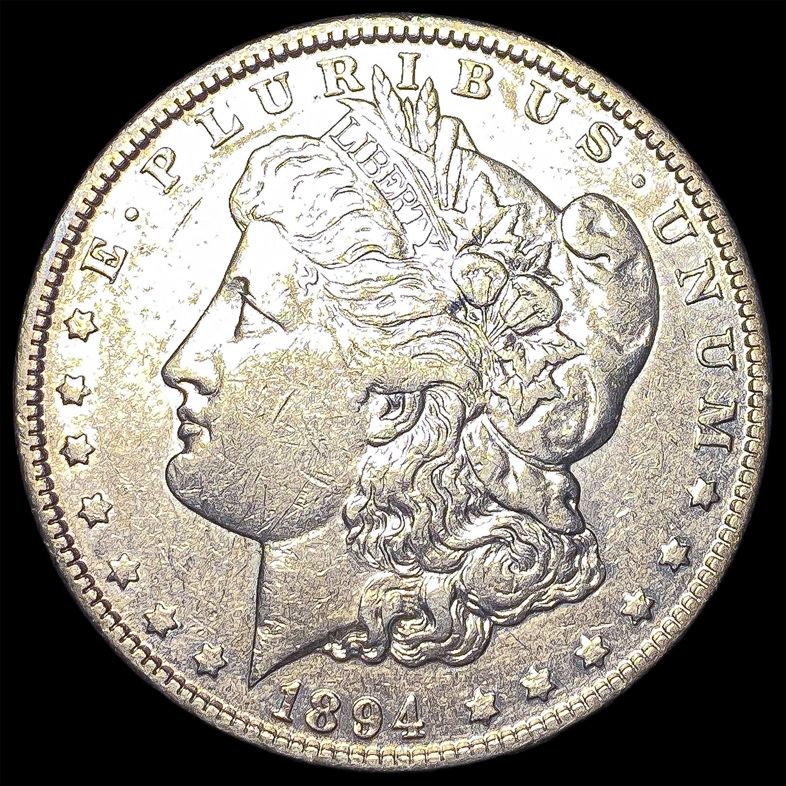 1894-O Silver Morgan Dollar NEARLY UNCIRCULATED: 1894-O Silver Morgan Dollar NEARLY UNCIRCULATED