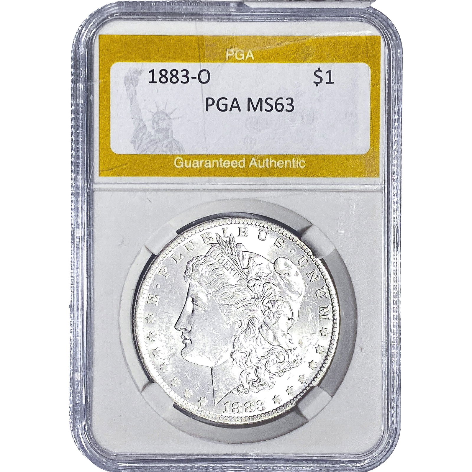 1883-O Morgan Silver Dollar PGA MS63: 1883-O Morgan Silver Dollar PGA MS63