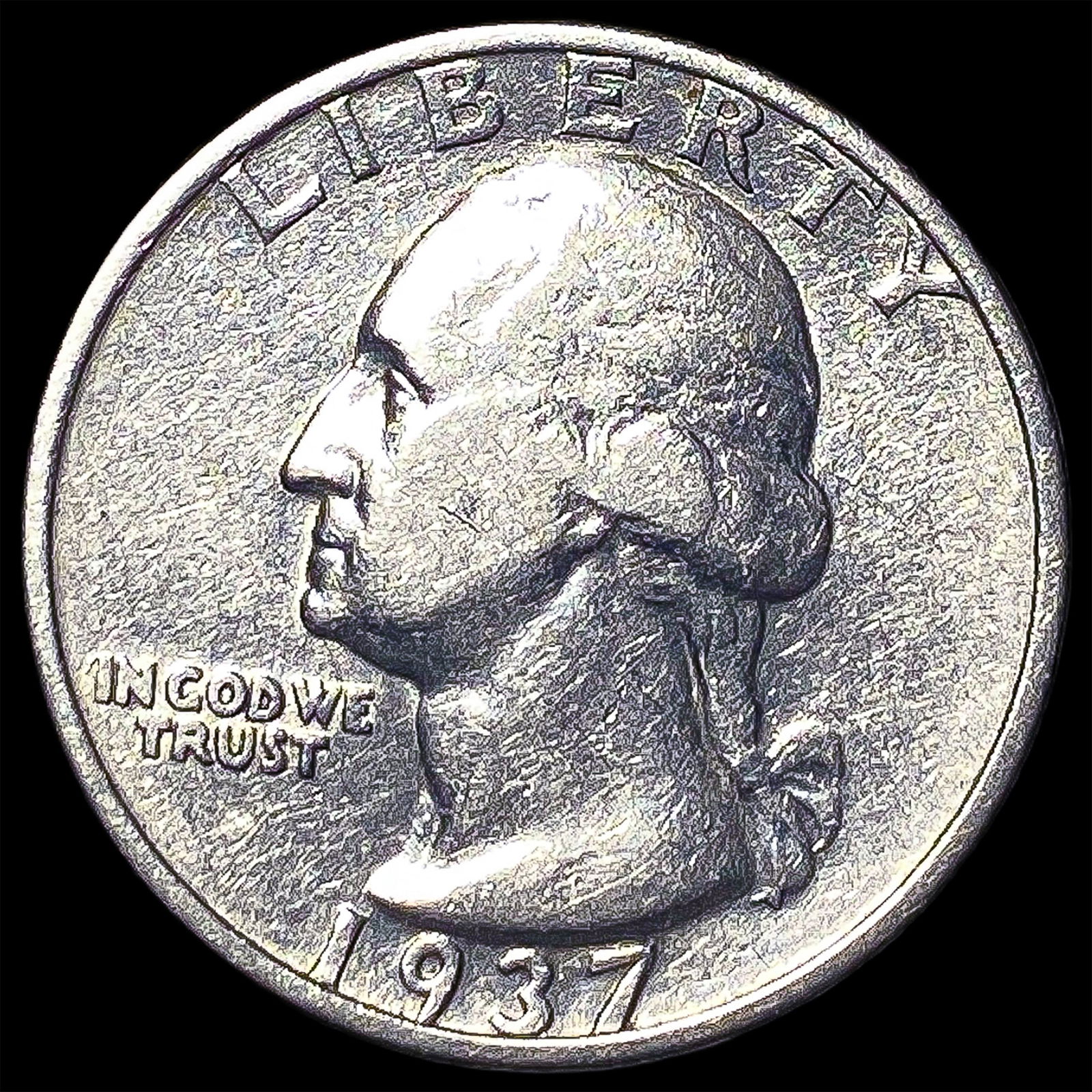 1937-S Silver Washington Quarter CLOSELY UNCIRCULATED (1 of 2)
