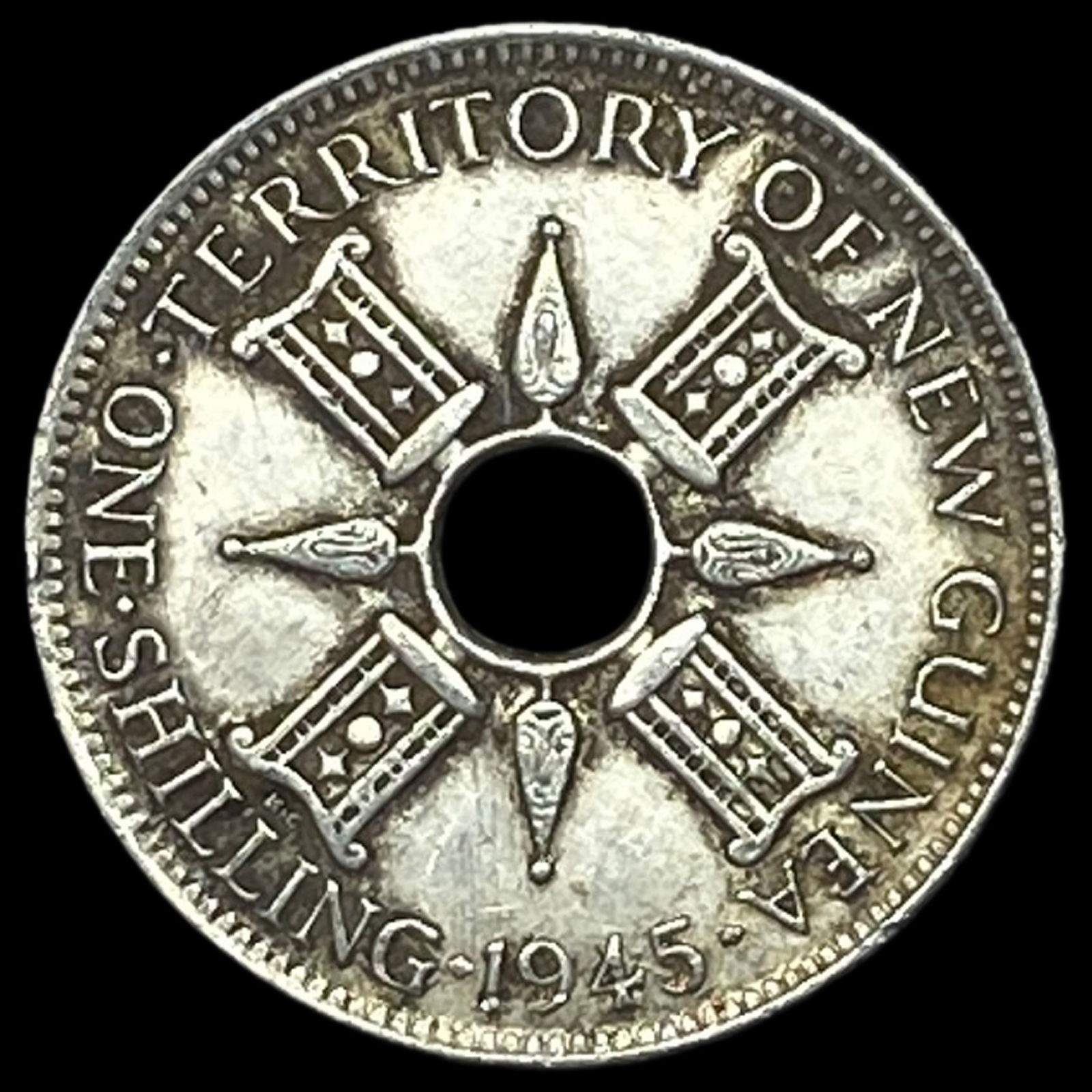 1945 New Guinea Silver 1 Shilling UNCIRCULATED (1 of 2)