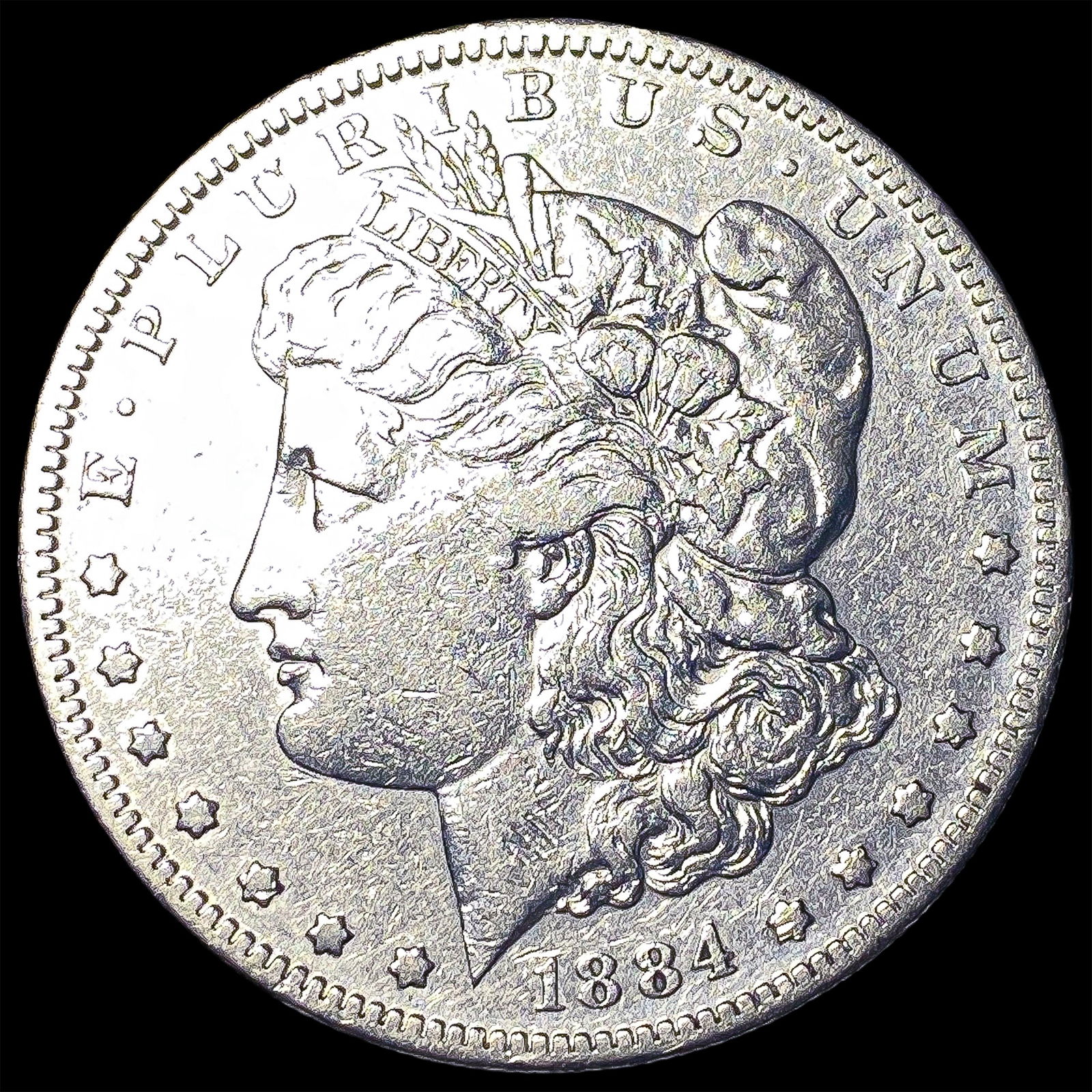 1884-S Silver Morgan Dollar CLOSELY UNCIRCULATED: 1884-S Silver Morgan Dollar CLOSELY UNCIRCULATED