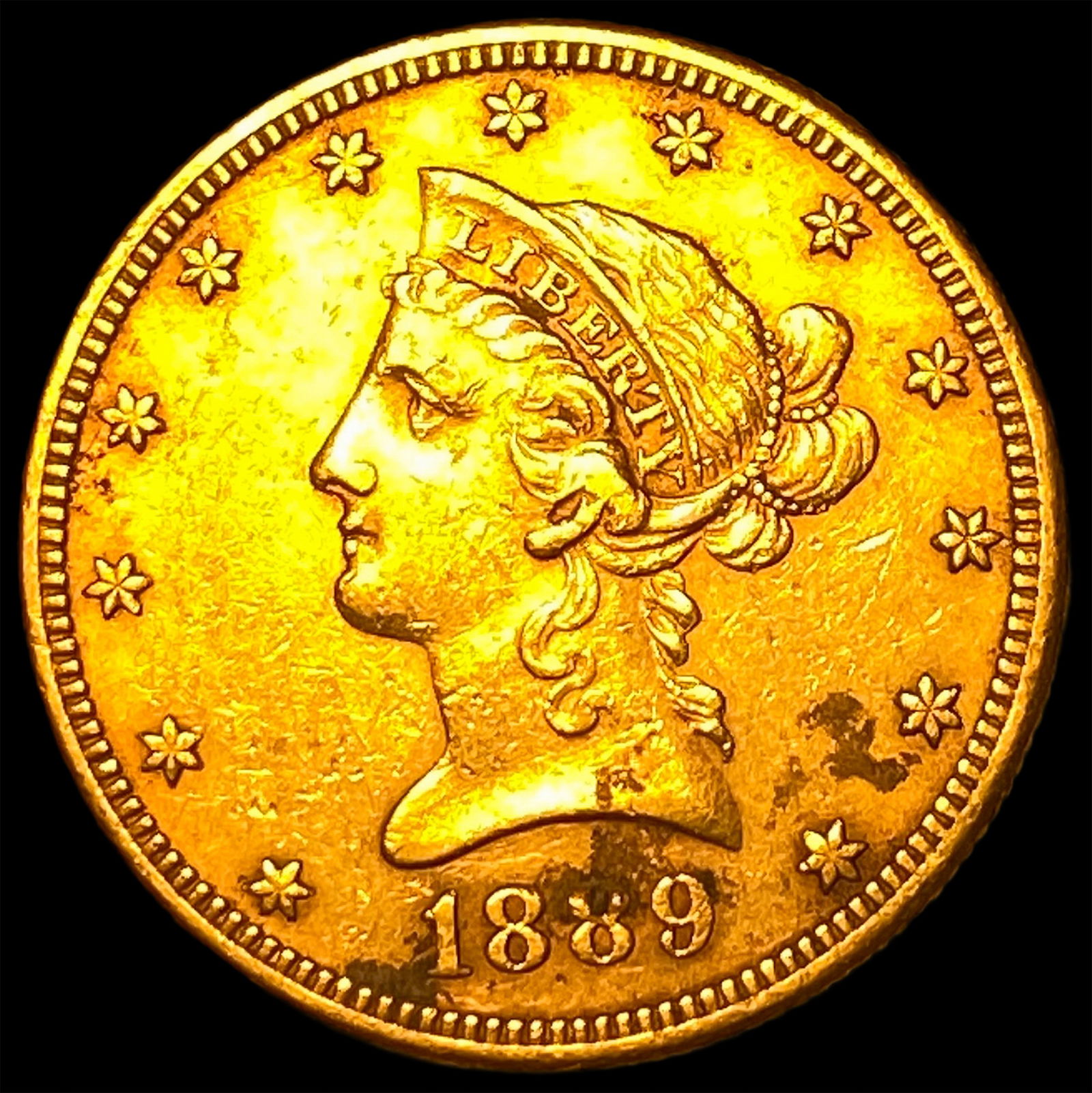 1889 $10 Liberty Head Eagle CLOSELY UNCIRCULATED (1 of 2)