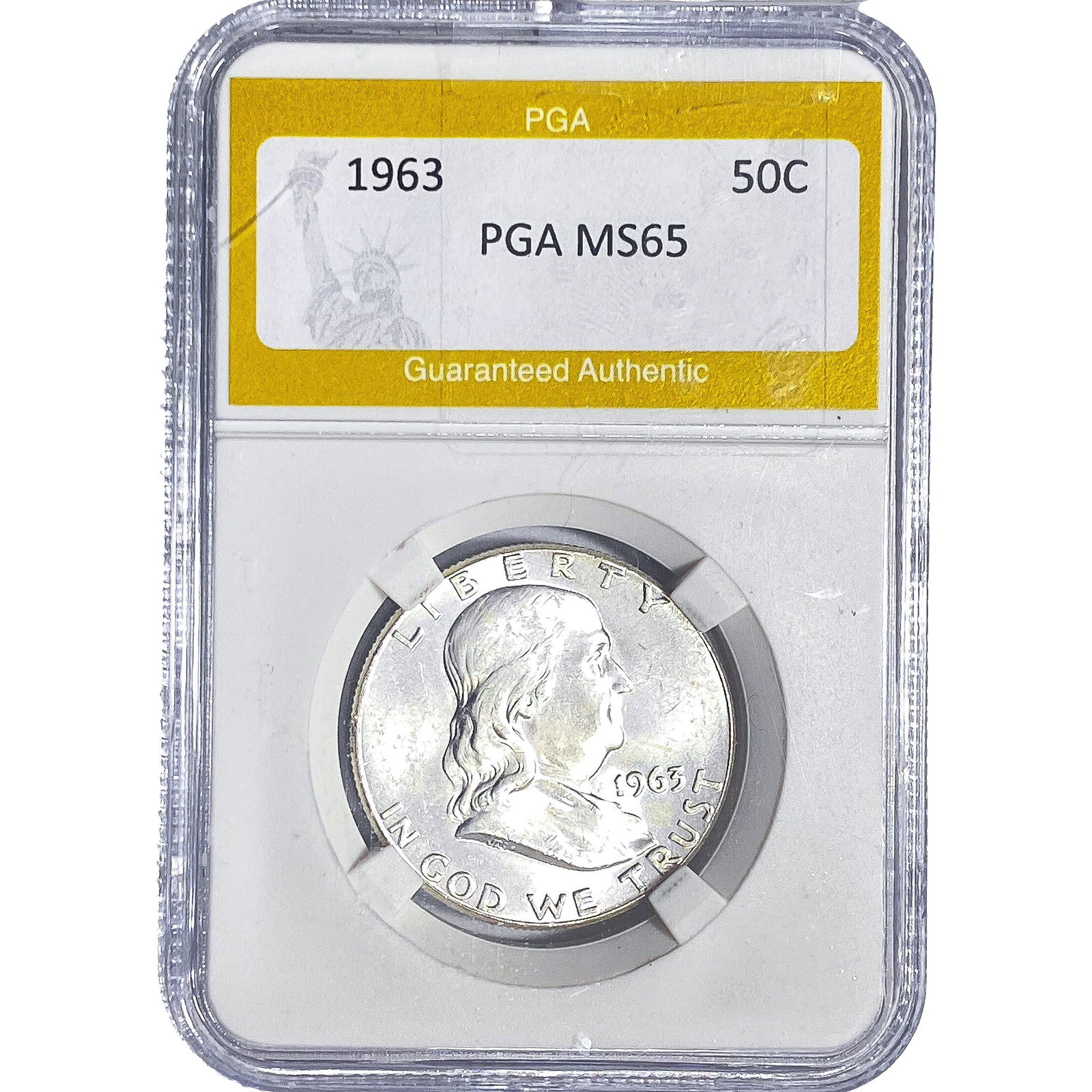 1963 Franklin Half Dollar PGA MS65 (1 of 2)