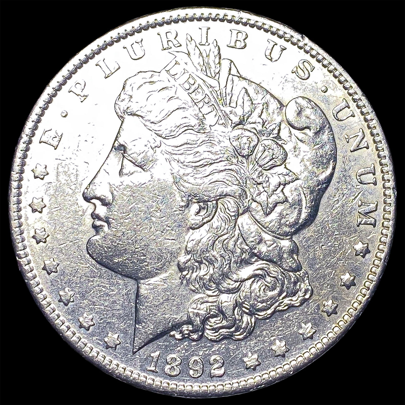1892 Morgan Silver Dollar CLOSELY UNCIRCULATED: 1892 Morgan Silver Dollar CLOSELY UNCIRCULATED