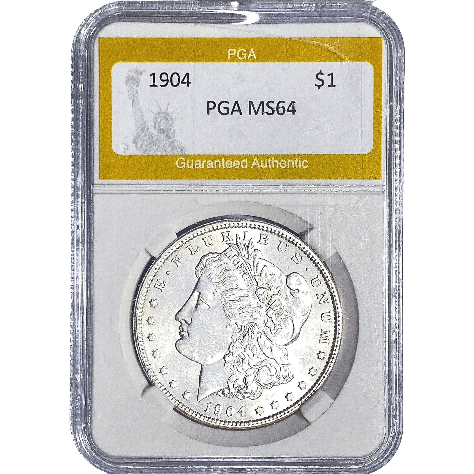 1904 Morgan Silver Dollar PGA MS64: 1904 Morgan Silver Dollar PGA MS64
