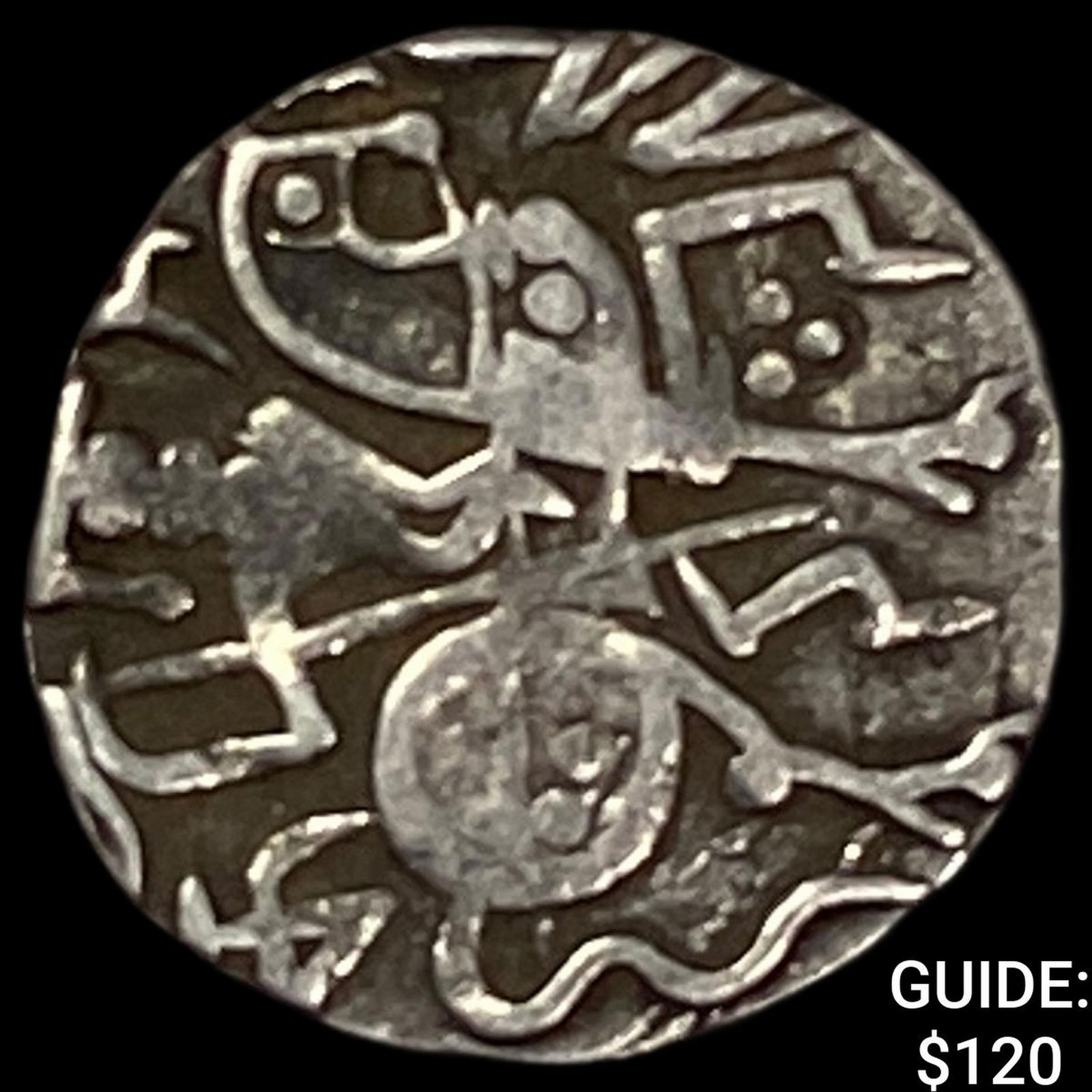 India Rajput 700-1000 Silver Jital NEARLY UNCIRCULATED: India Rajput 700-1000 Silver Jital NEARLY UNCIRCULATED