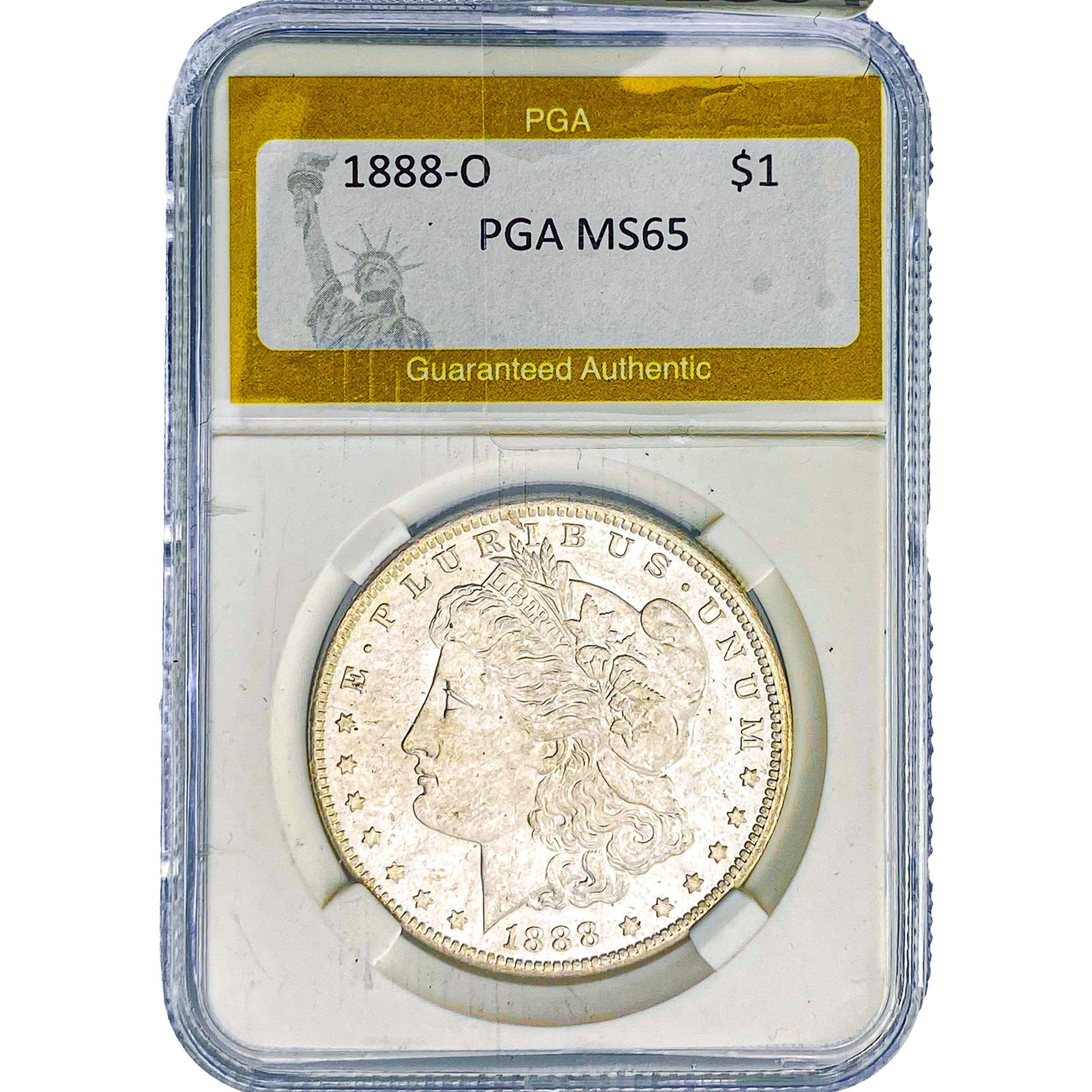 1888-O Morgan Silver Dollar PGA MS65: 1888-O Morgan Silver Dollar PGA MS65